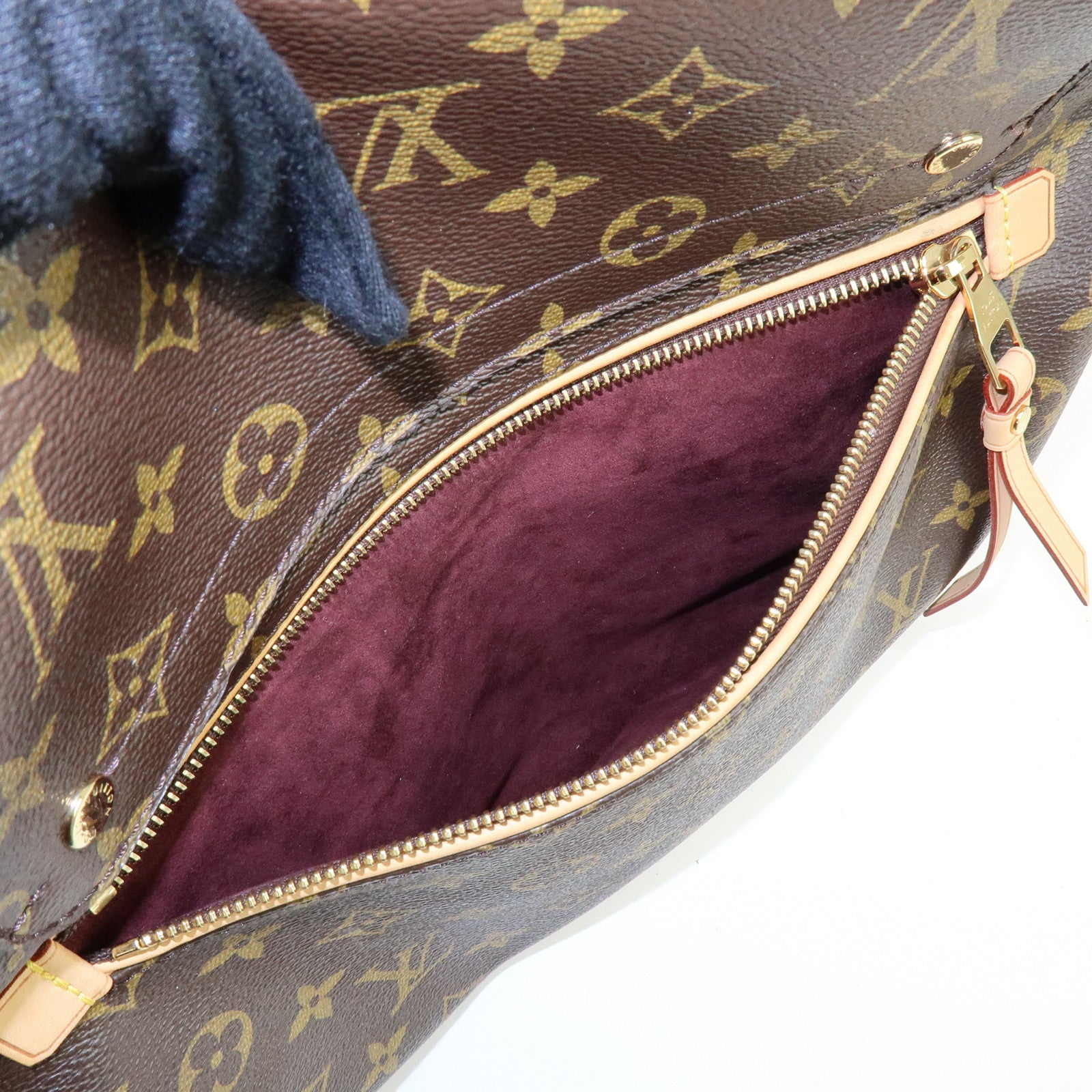 Louis Vuitton Monogram Olympe Canvas Hand Bag Shoulder Bag Brown M40579