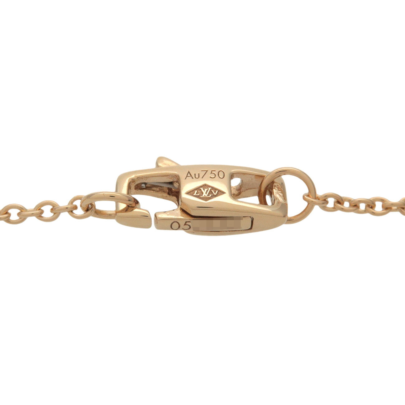 Louis Vuitton Pendentif Empreinte Necklace K18 750YG Yellow Gold Q93674