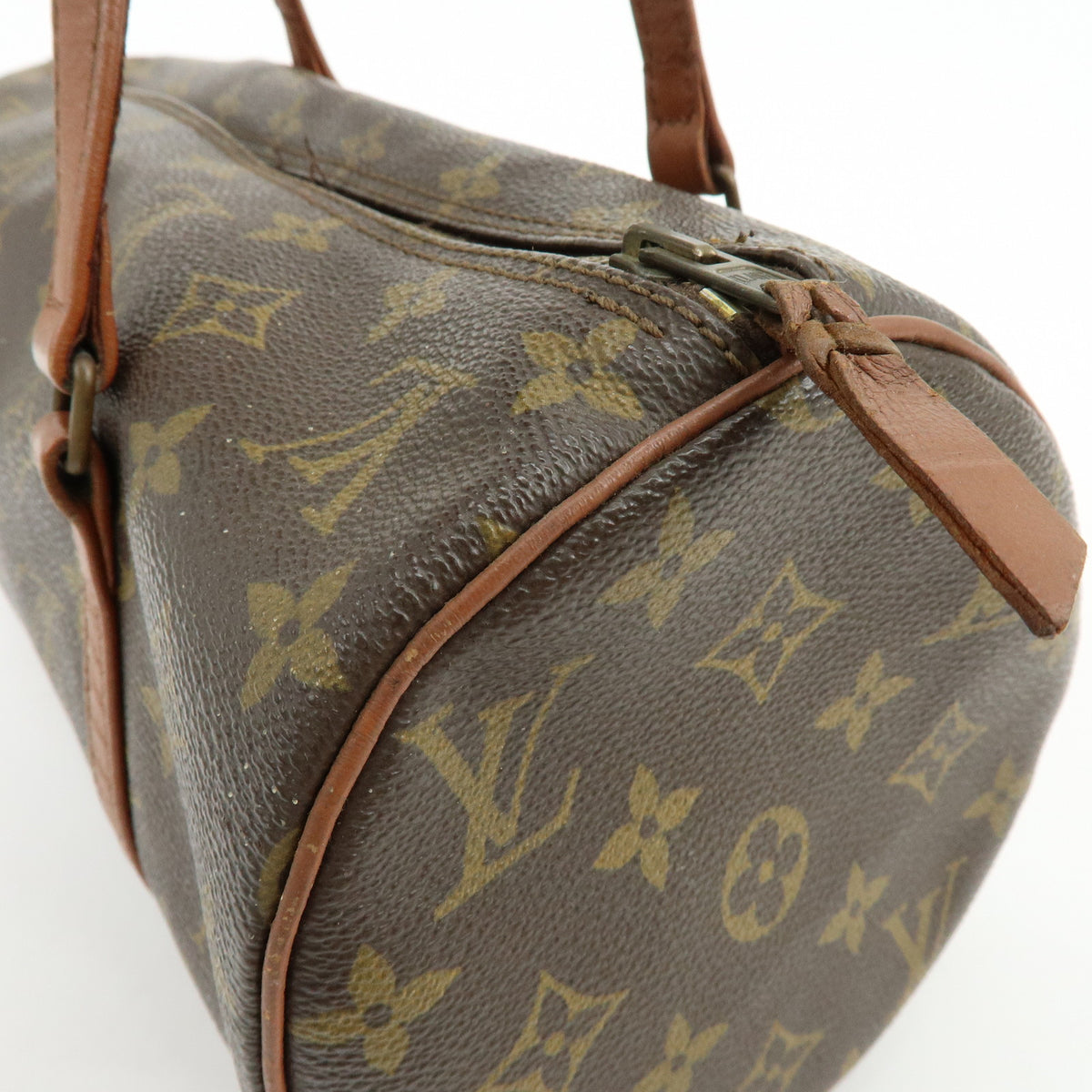 Louis Vuitton Monogram Papillon 30 Hand Bag Brown M51365