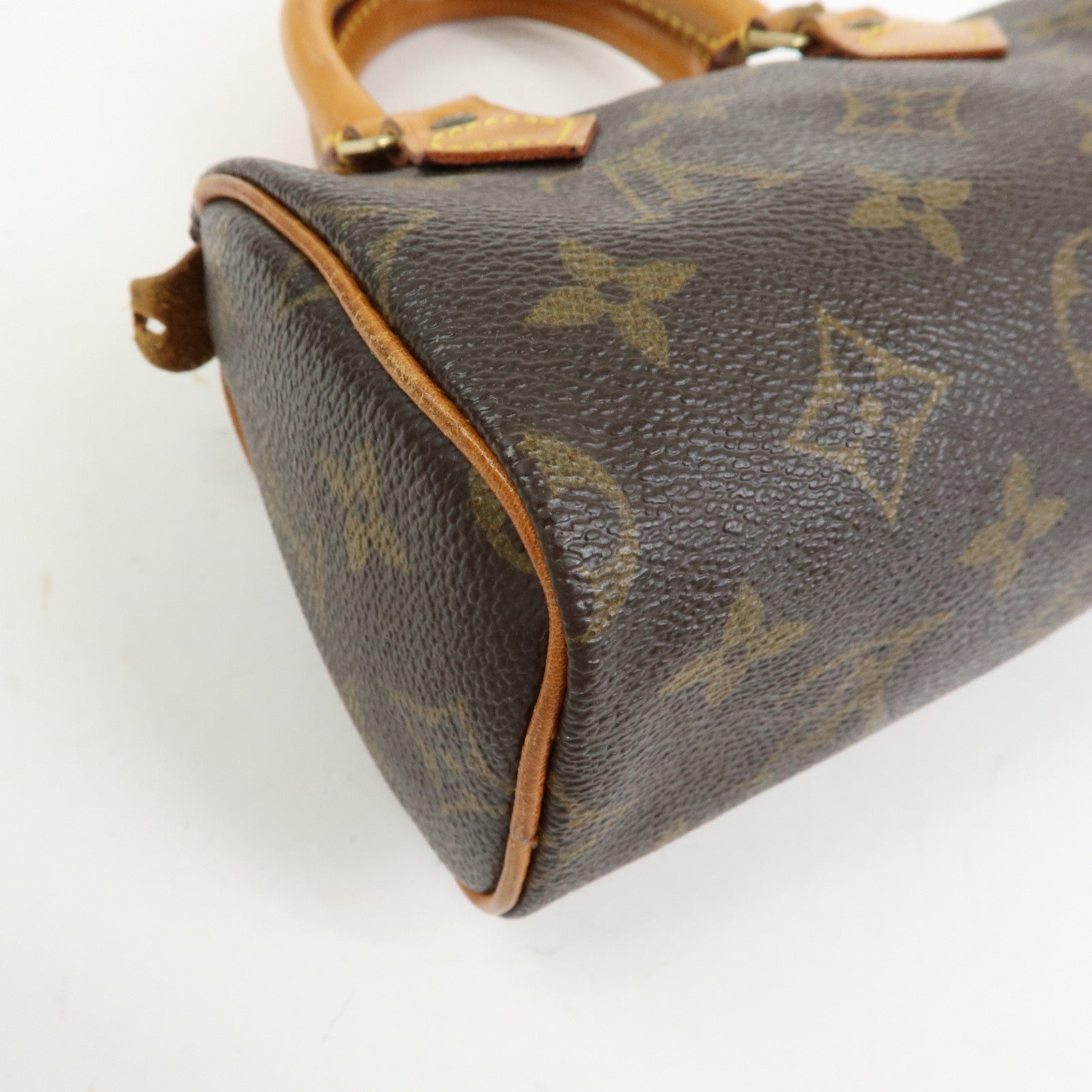 Louis Vuitton Monogram Mini Speedy Shoulder Hand Bag Brown M41534