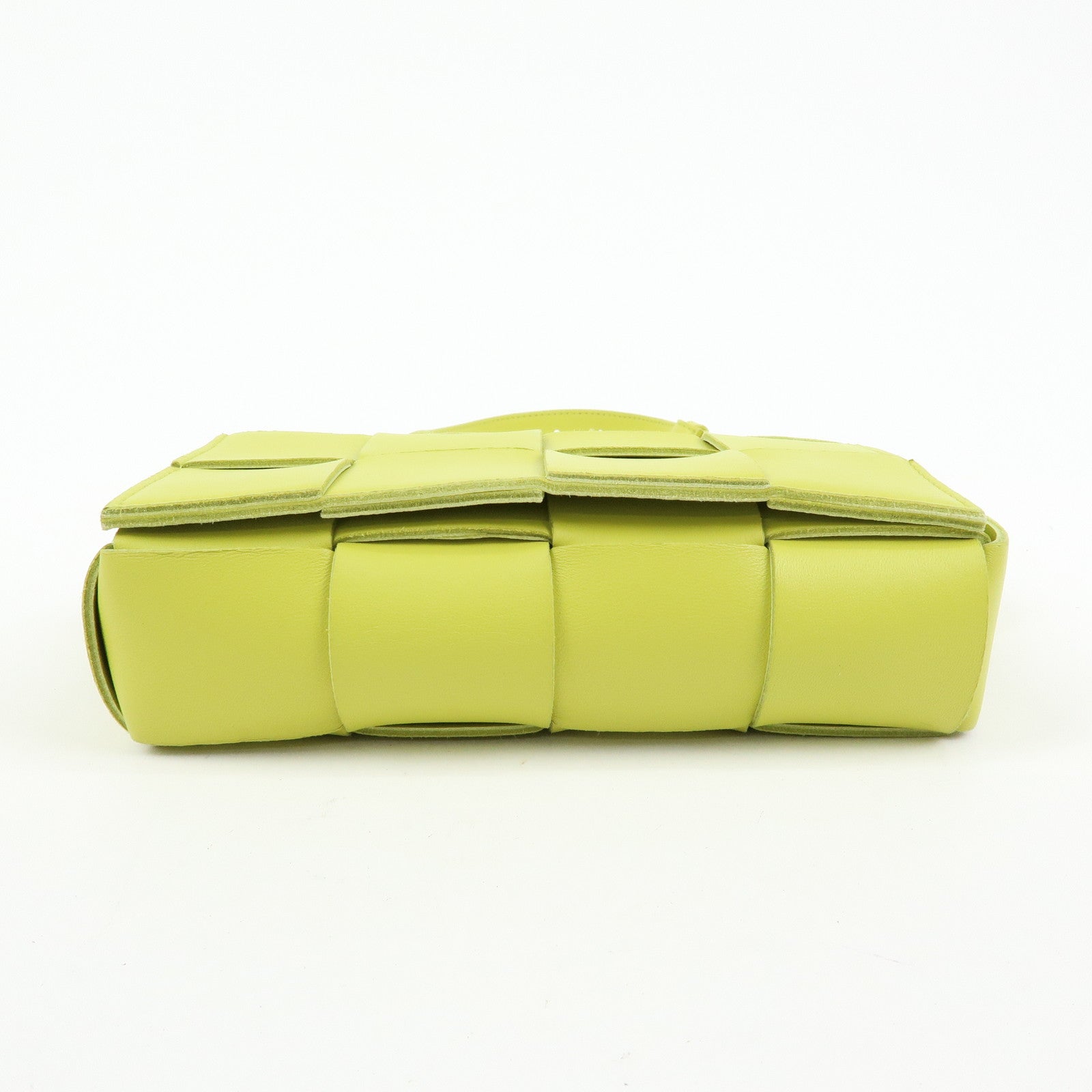 BOTTEGA VENETA Cassette Intrecciato Leather Belt Bag Waist Bag Green