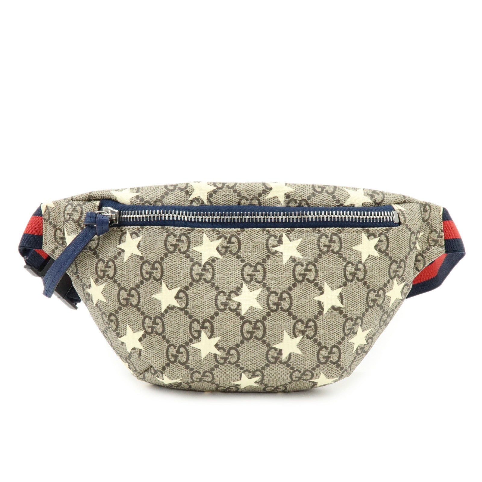 GUCCI Children's GG Supreme Body Waist Bag Beige Star Motif  502095