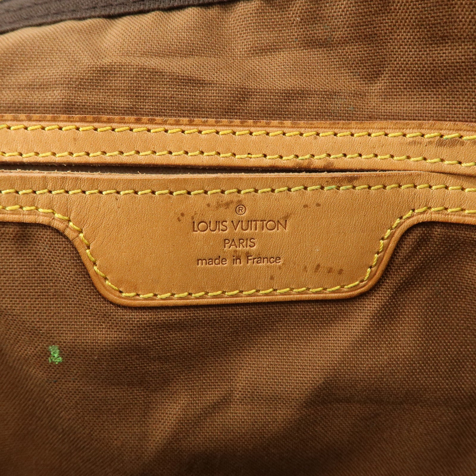 Louis Vuitton Monogram Sac Polochon Boston Bag Brown M41222 Used