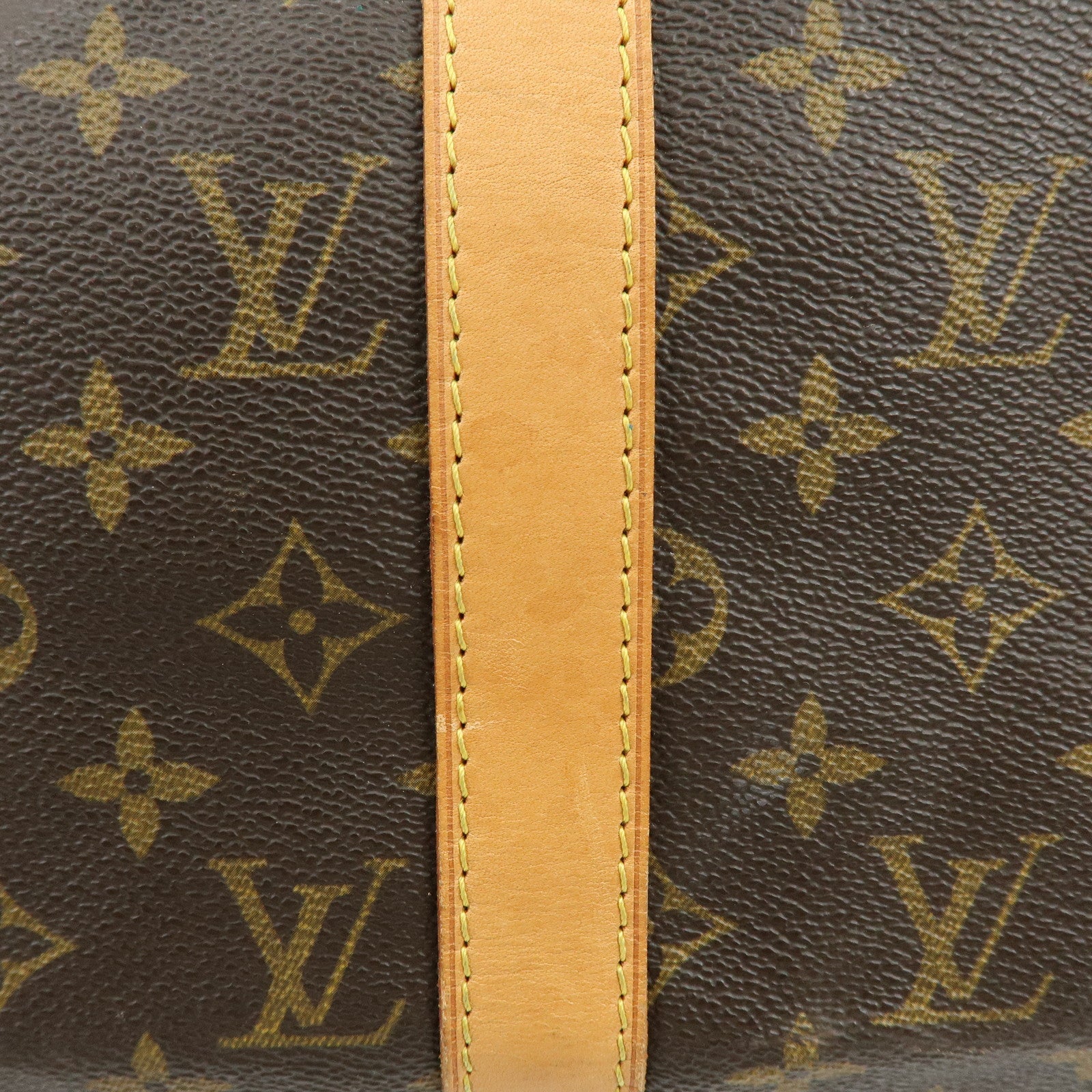 Louis Vuitton Monogram Keep All Bandouliere 50 Boston Bag Brown M41416