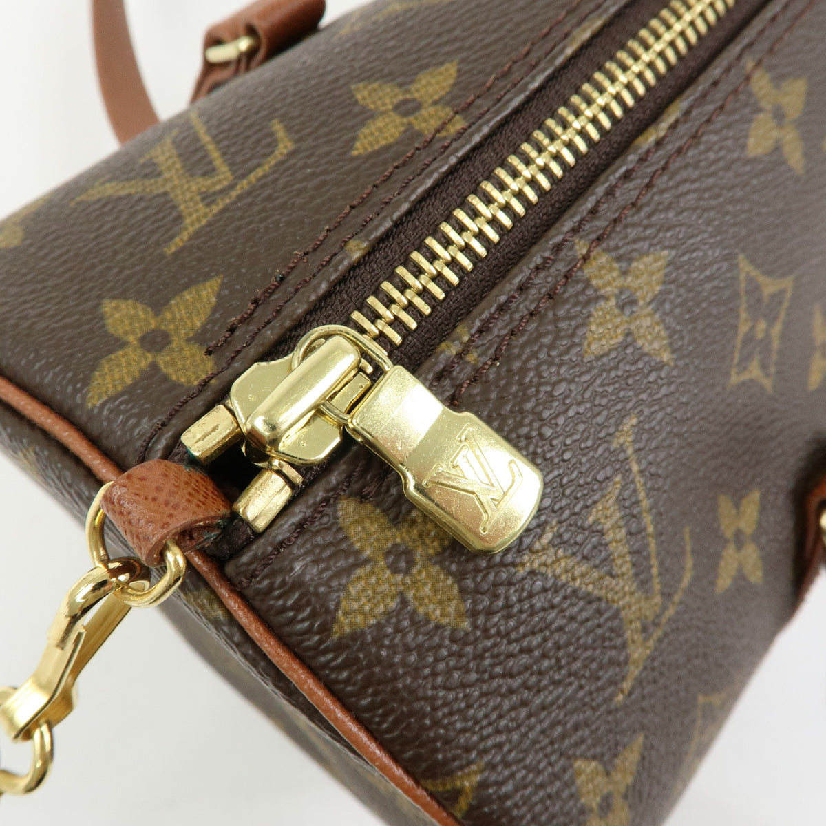 Louis Vuitton Monogram Papillon 30 Hand Bag Brown M51365
