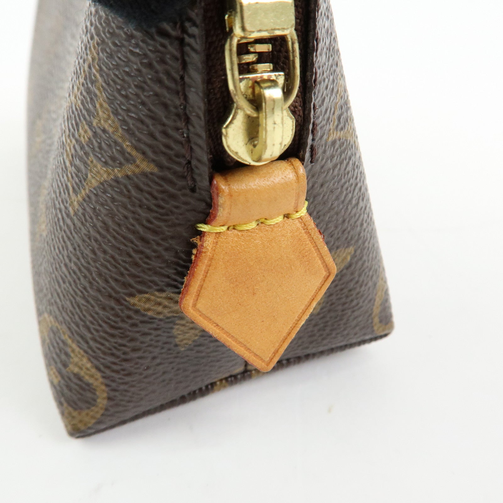 Louis Vuitton Monogram Pochette Cosmetic PM Pouch Brown M47515