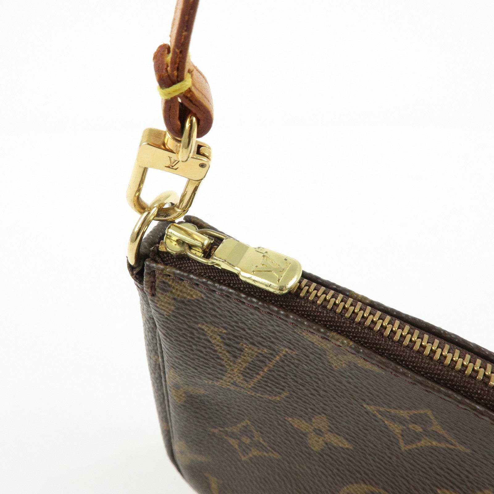 Louis Vuitton Monogram Pochette Accessoires Hand Bag Brown M51980