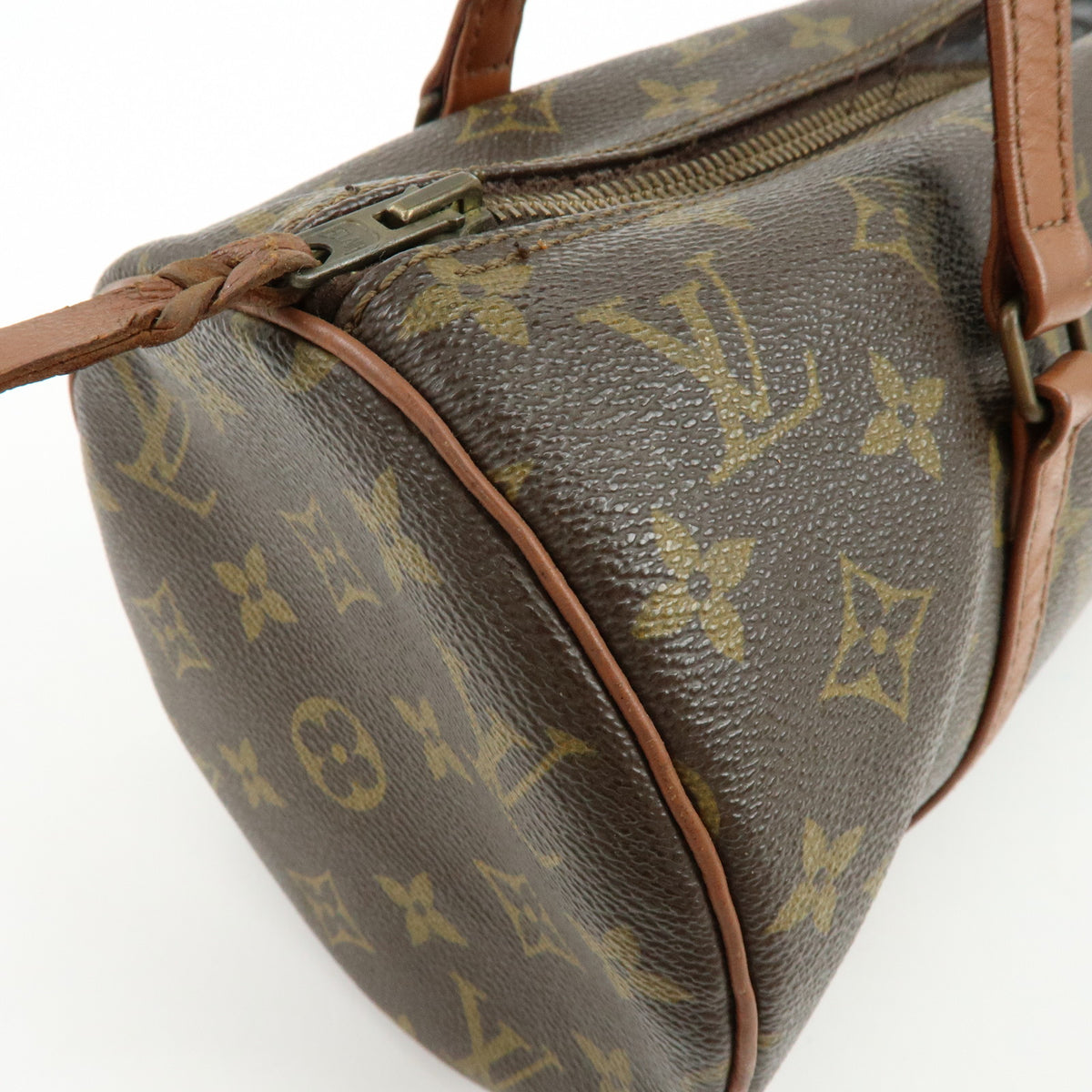 Louis Vuitton Monogram Papillon 30 Hand Bag Brown M51365