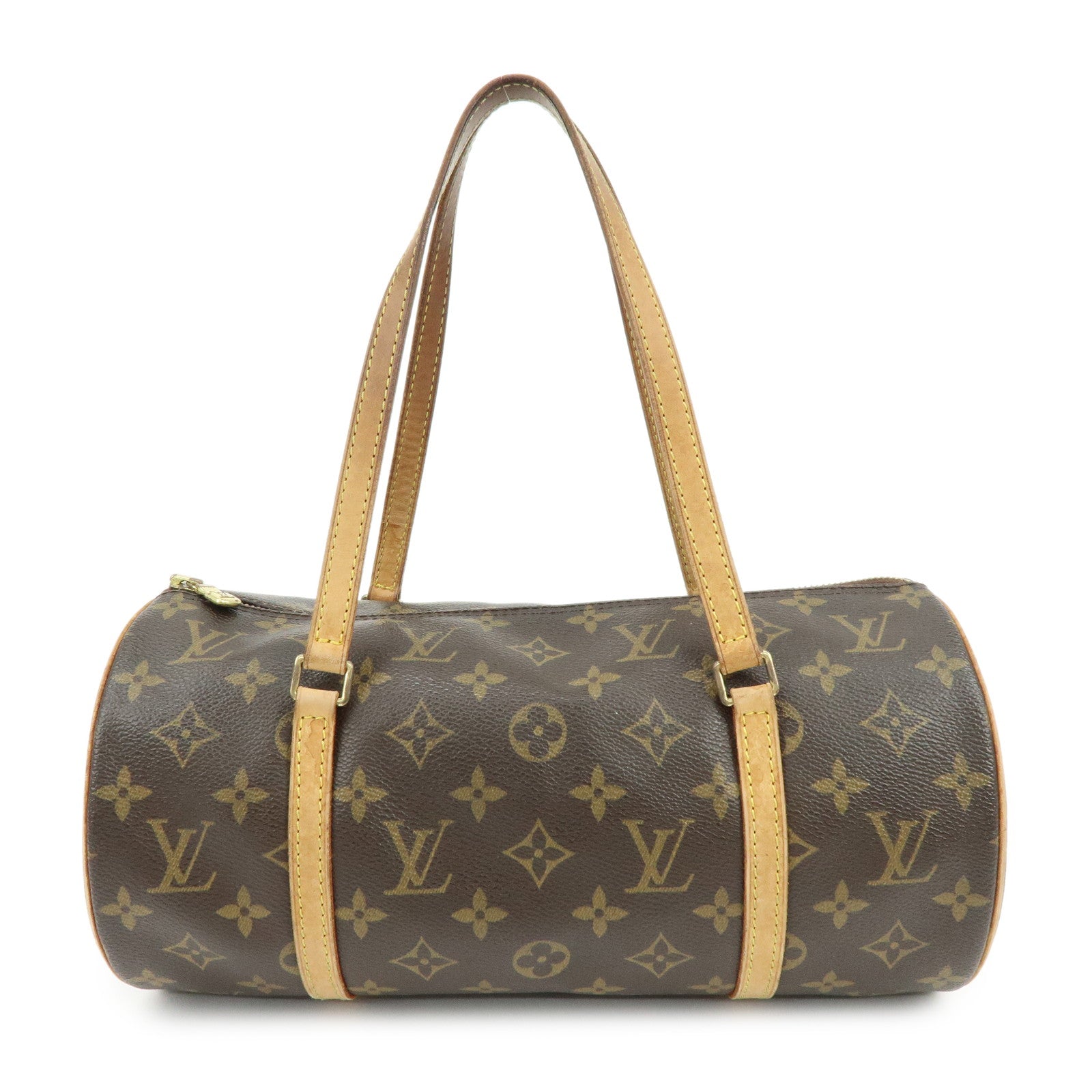 Louis Vuitton Monogram Papillon 30 Hand Bag Brown M51385