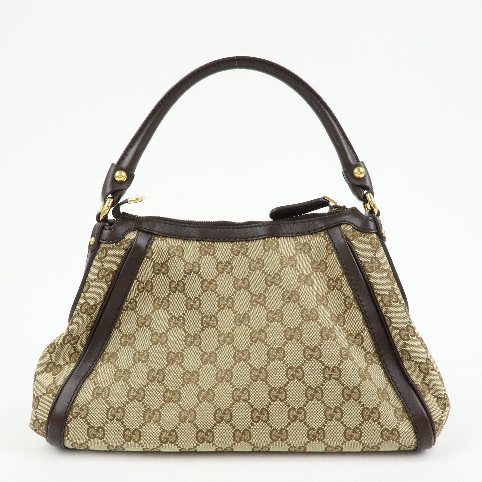 GUCCI Scarlett Interlocking G GG Canvas Leather Shoulder Bag 282298
