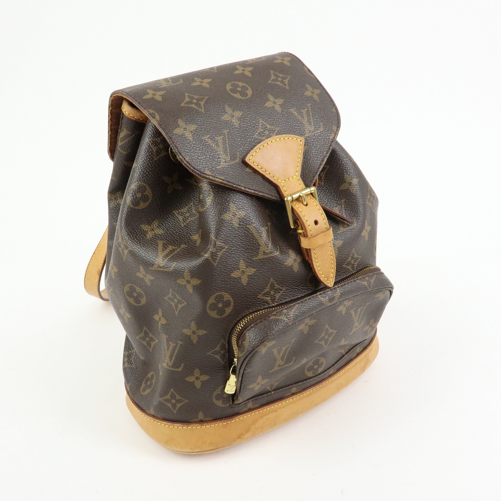 Louis Vuitton Monogram Montsouris MM Backpack Rucksack Brown M51136