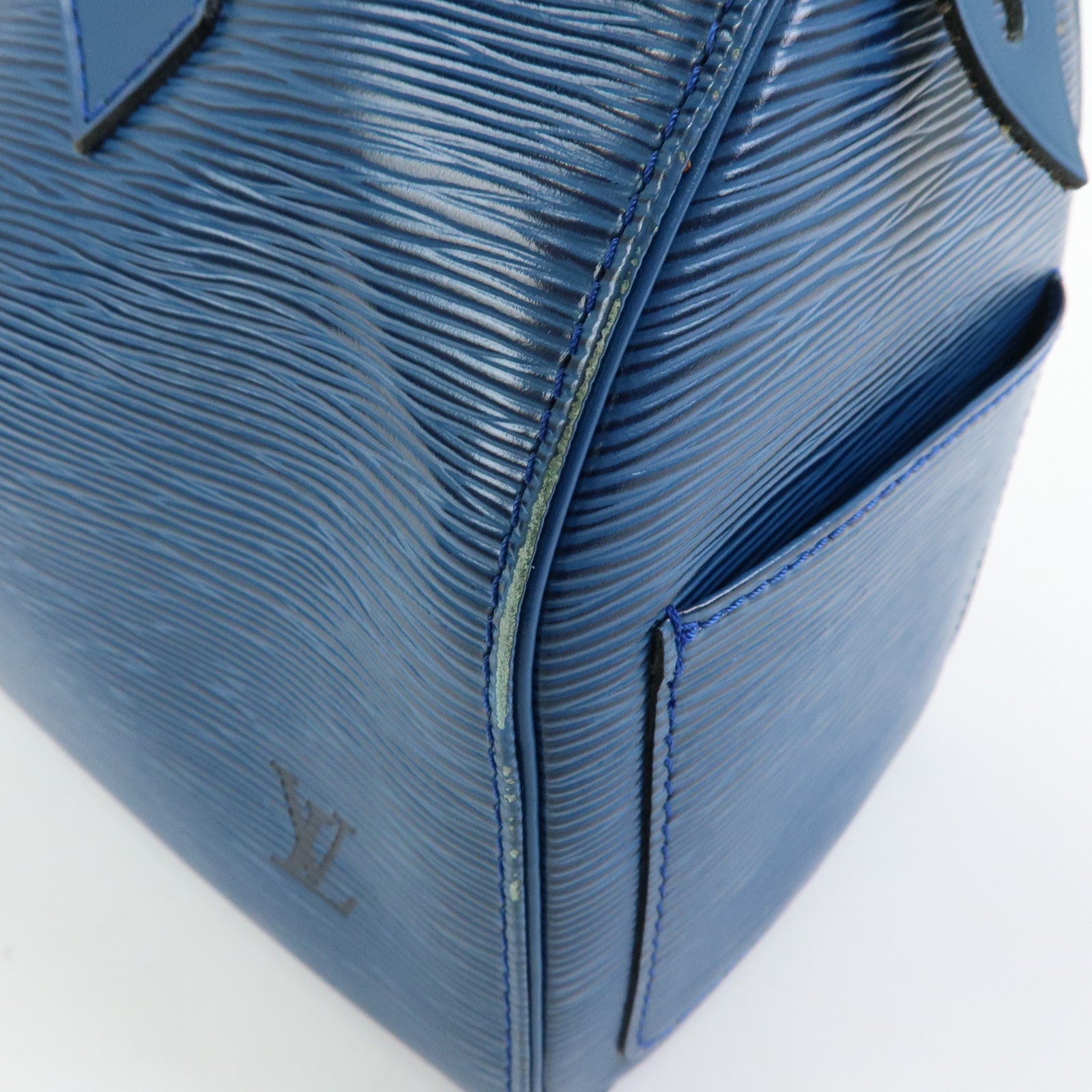 Louis Vuitton Epi Speedy 25 Hand Bag Boston Bag Toledo Blue M43015