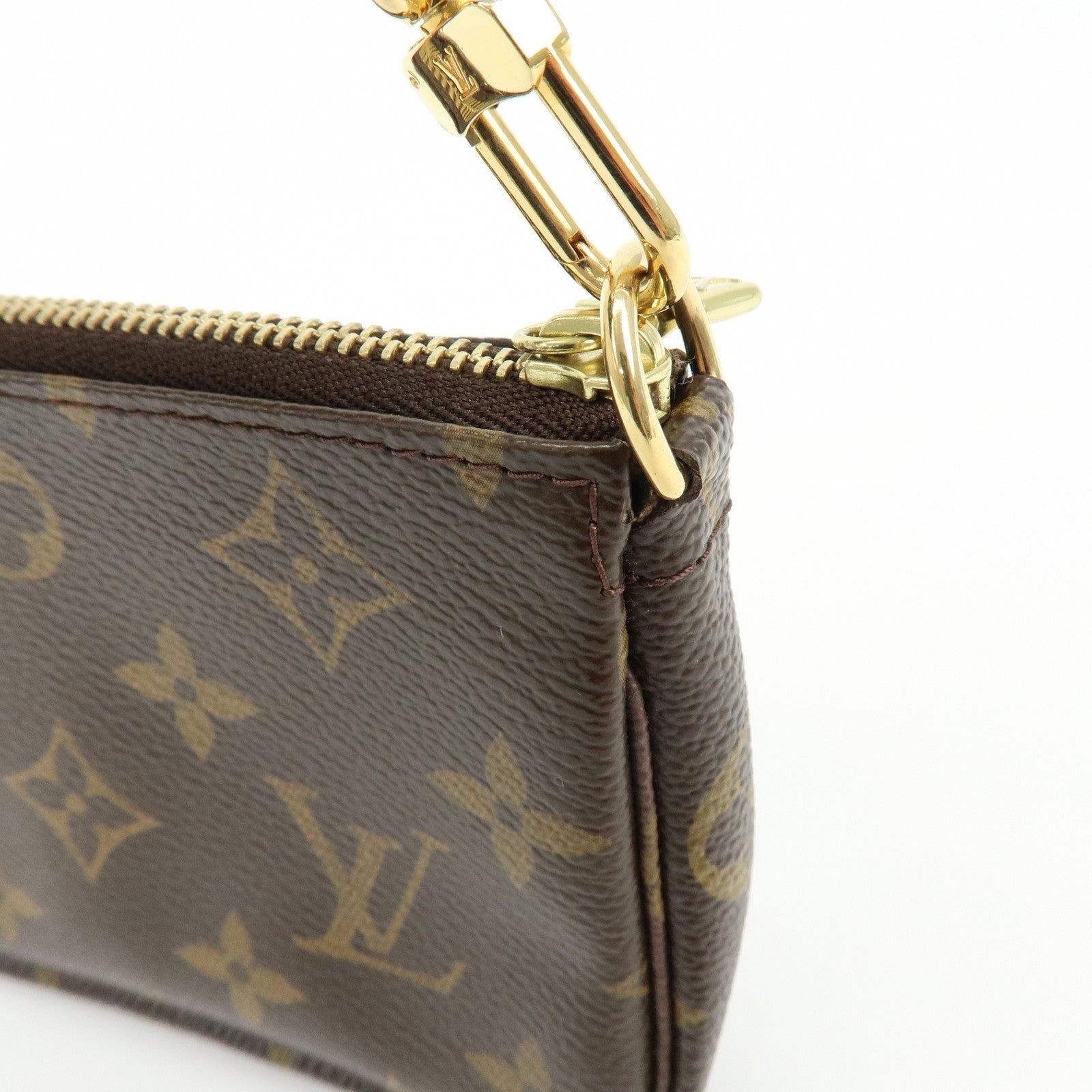 Louis Vuitton Monogram T&B Mini Pochette Accessoires Hand Bag M60153
