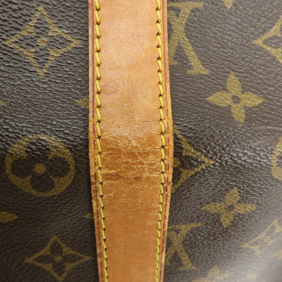 Louis Vuitton Monogram Keep All Bandouliere 55 Boston Bag Brown M41414
