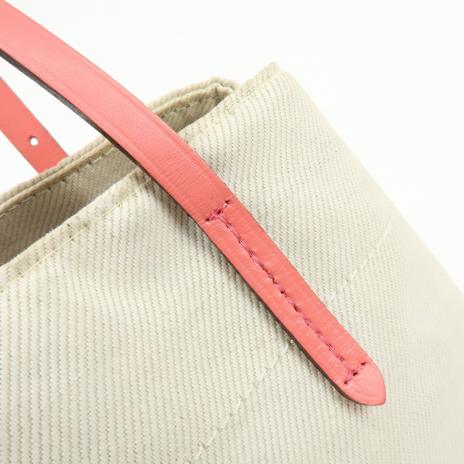 Louis Vuitton Canvas Leather Cabas PM Hand Bag Corail M94505
