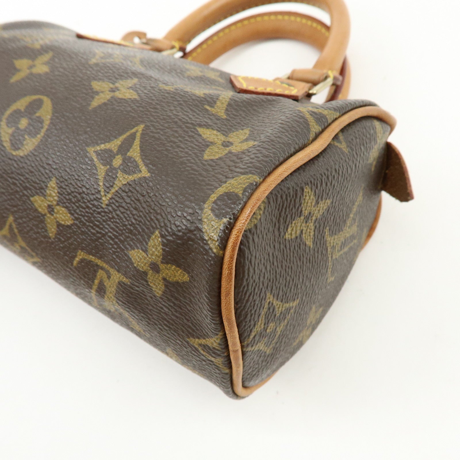 Louis Vuitton Monogram Mini Speedy Hand Bag and Strap Brown M41534 Lot