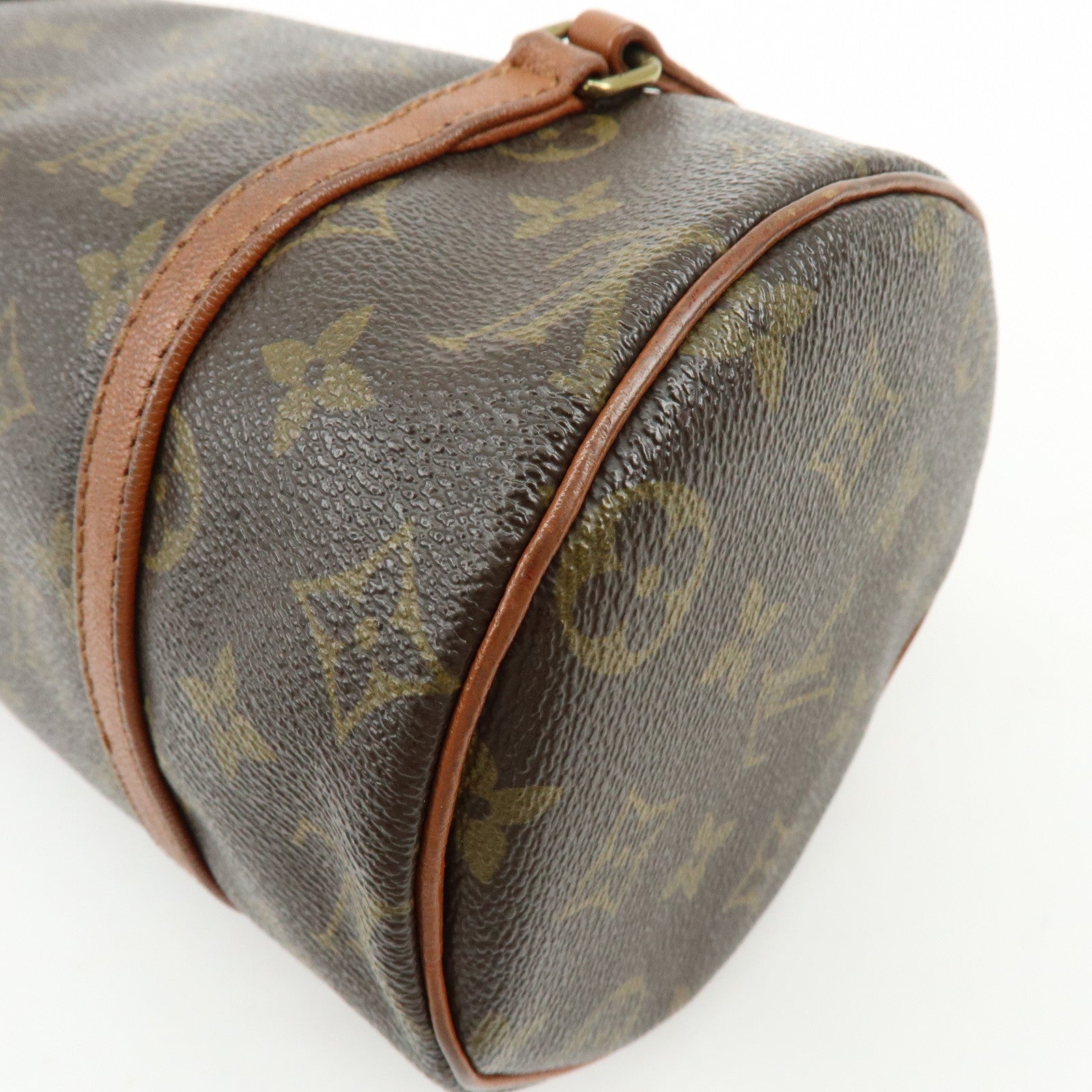 Louis Vuitton Monogram Papillon 26 Hand Bag Old Style Brown M51366