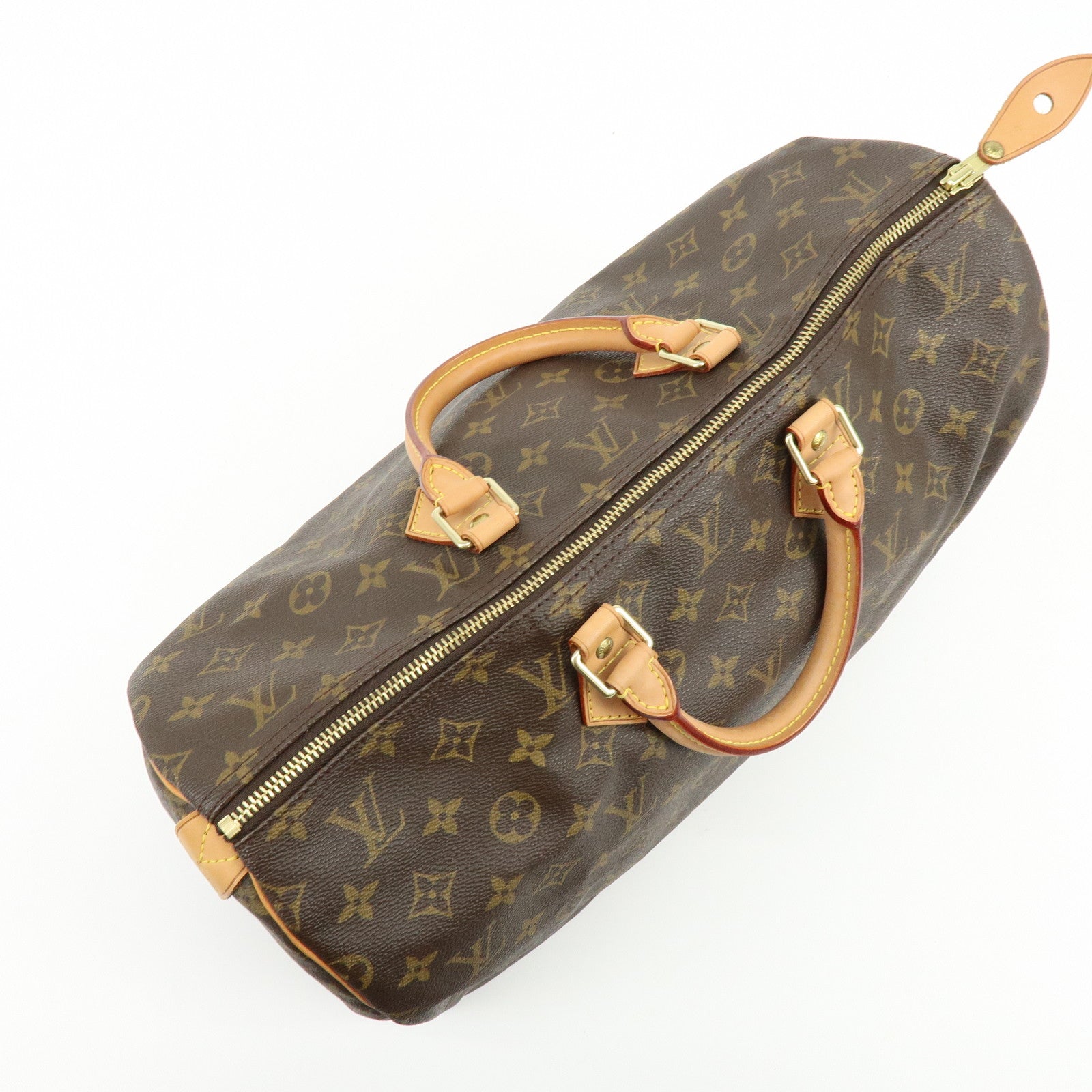 Louis Vuitton Monogram Speedy 40 Hand Bag Boston Bag Brown M41522