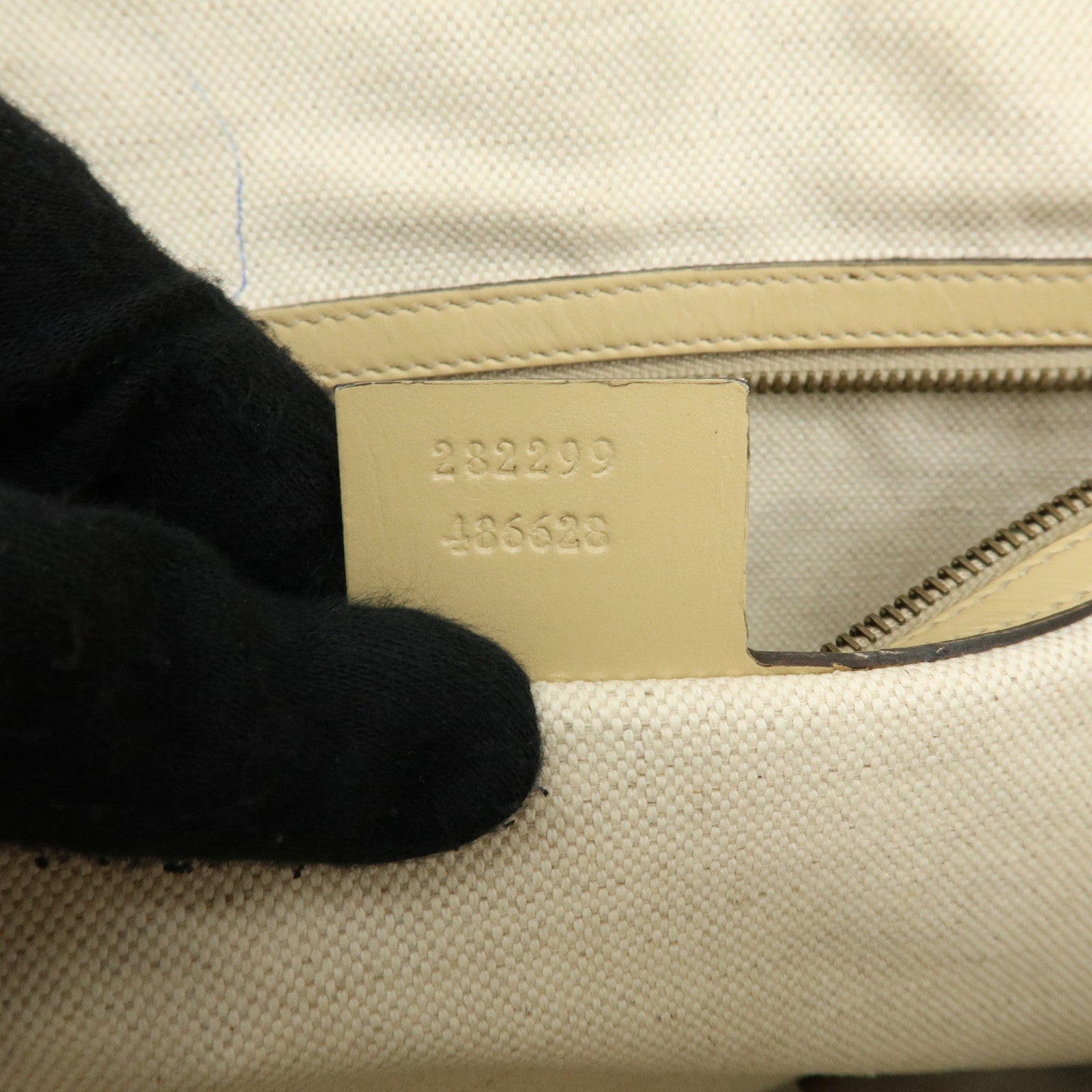 GUCCI Interlocking G Scarlett GG Canvas Leather 2Way Hand Shoulder Bag
