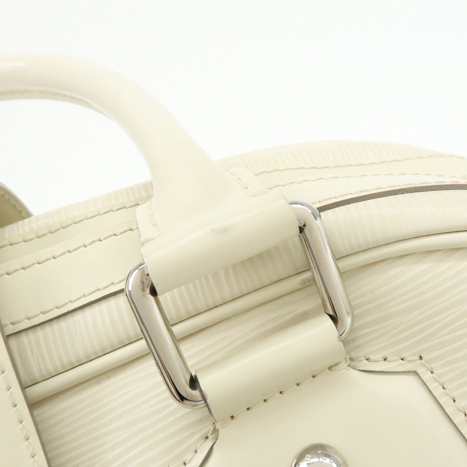 Louis Vuitton Epi Montaigne GM Bowling Hand Bag Ivoire White M5931J