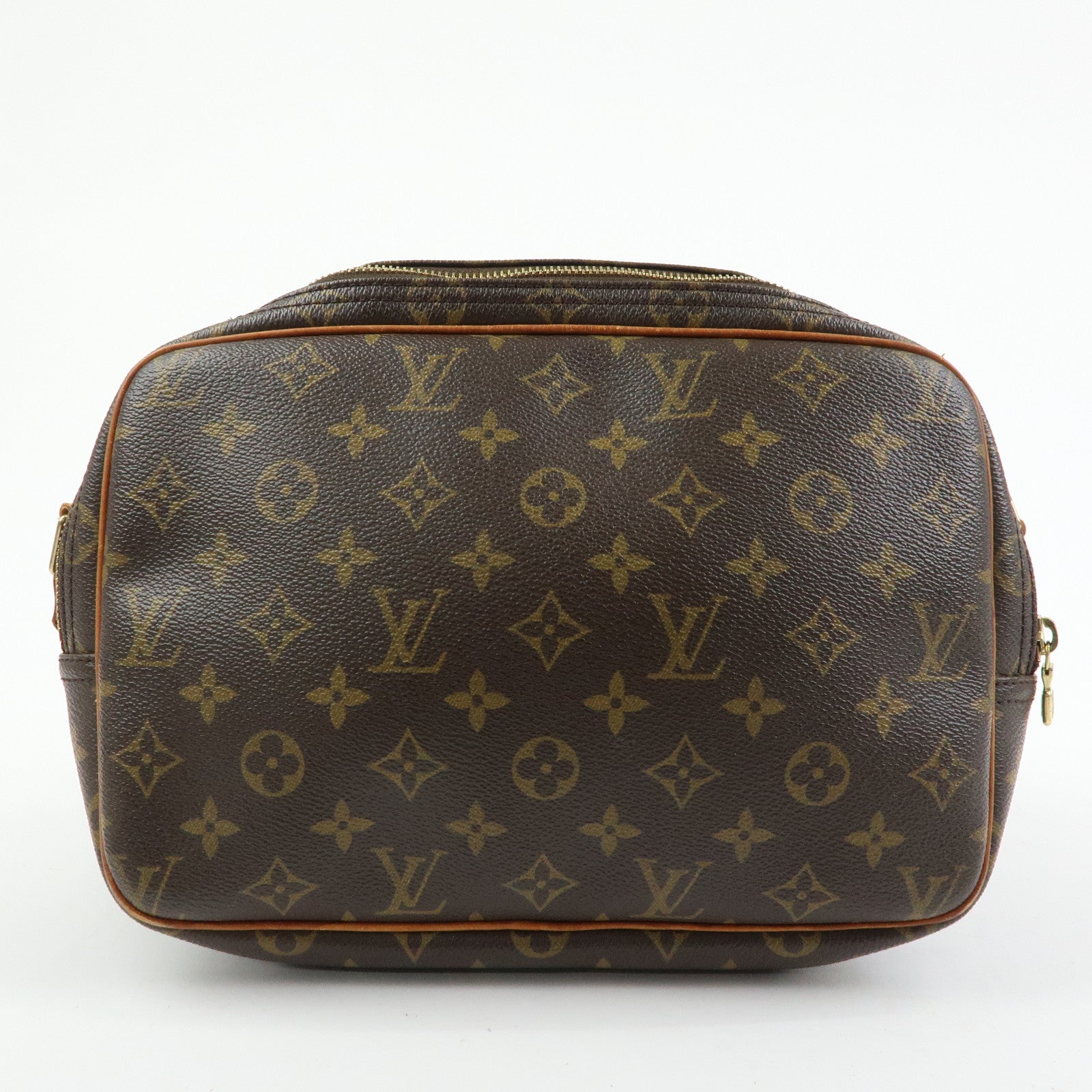 Louis Vuitton Monogram Reporter PM Shoulder Crossbody Bag Brown M45254