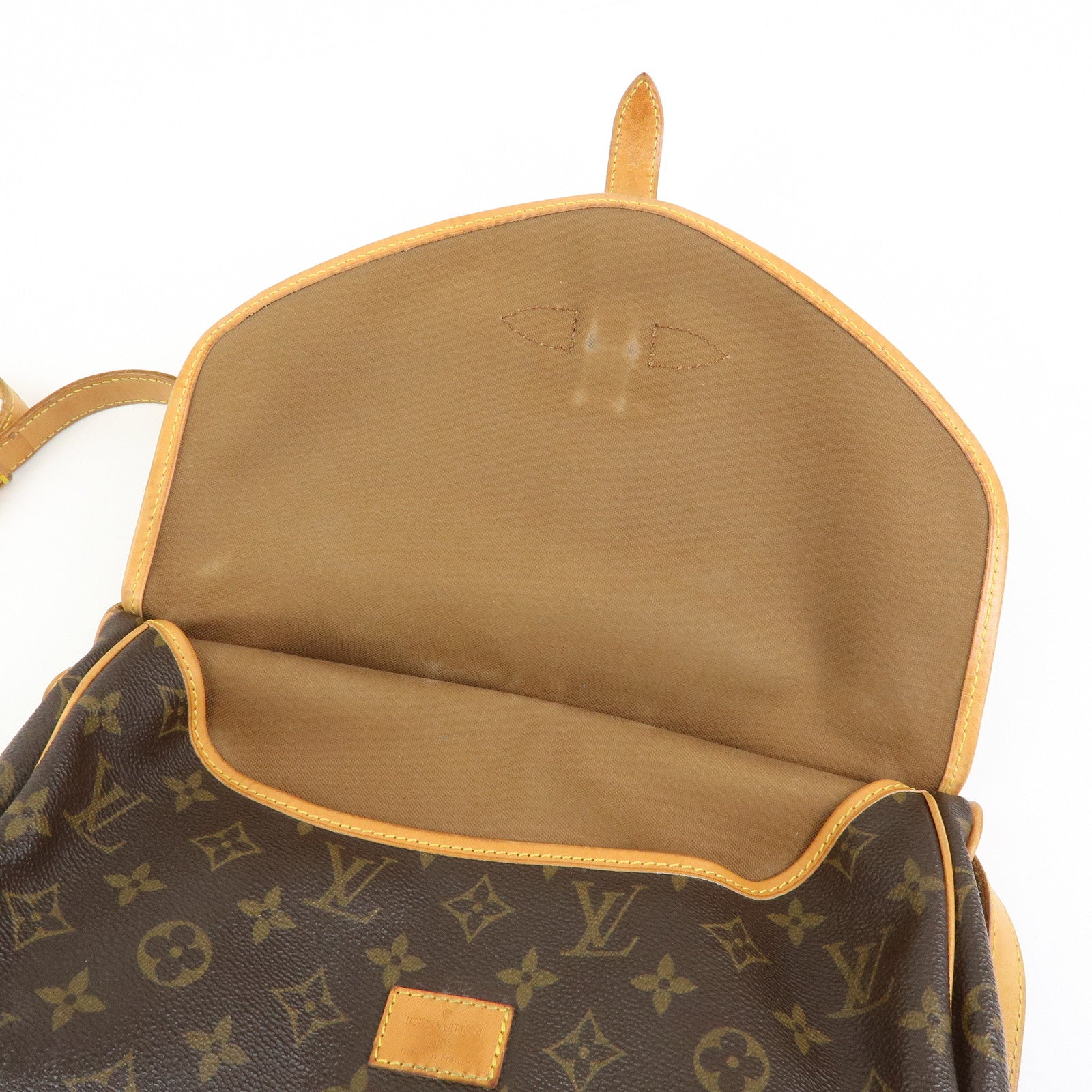 Louis Vuitton Monogram Saumur 30 Canvas Shoulder Bag Brown M42256