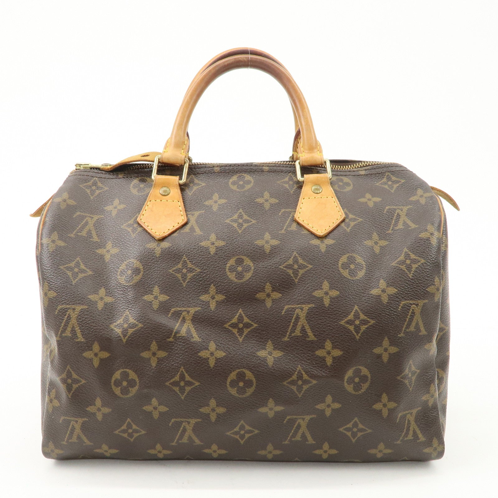 Louis Vuitton Monogram Speedy 30 Hand Bag Boston Bag M41526 Used
