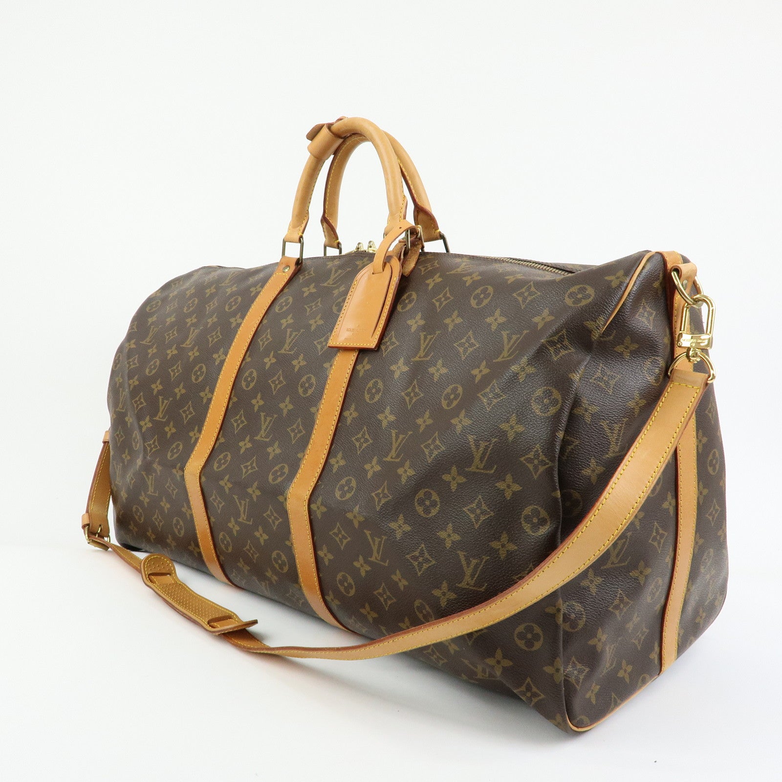 Louis Vuitton Monogram Keep All Bandouliere 60 Boston Bag M41412
