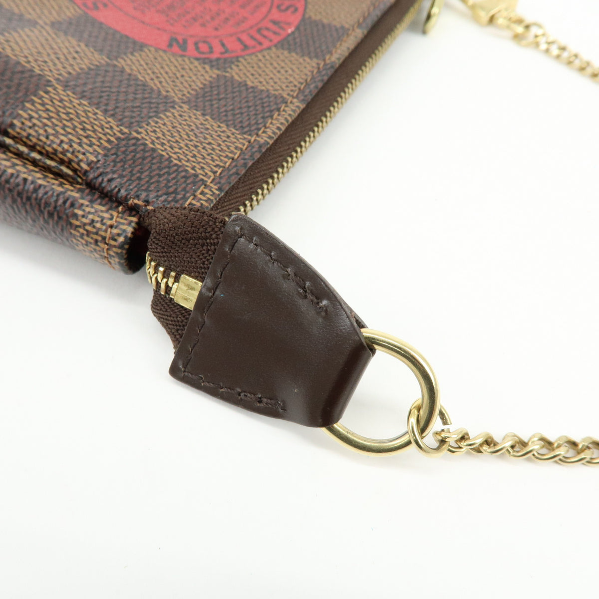 Louis Vuitton Damier T&B Mini Pochette Accessoires Pouch Brown N58011