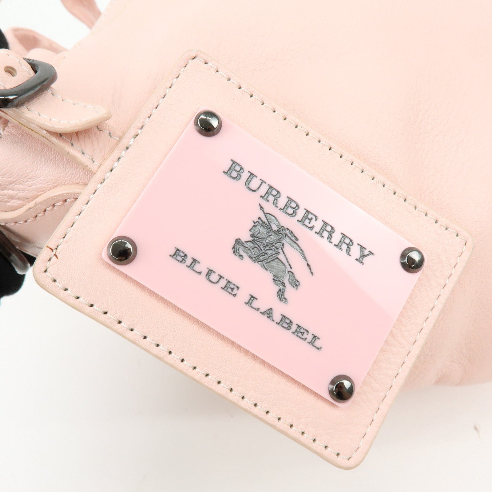 BURBERRY Blue Label Reversible Canvas Leather Shoulder Crossbody Bag
