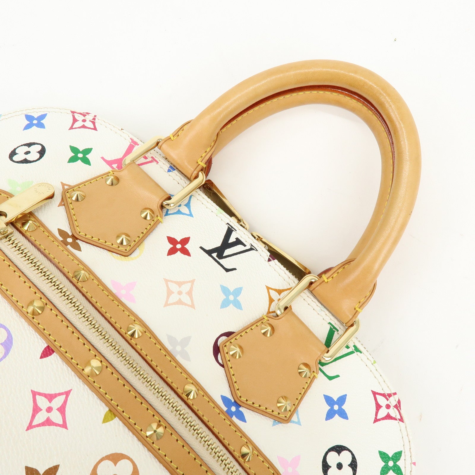 Louis Vuitton Monogram Multicolor Alma PM Hand Bag Blanc M92647