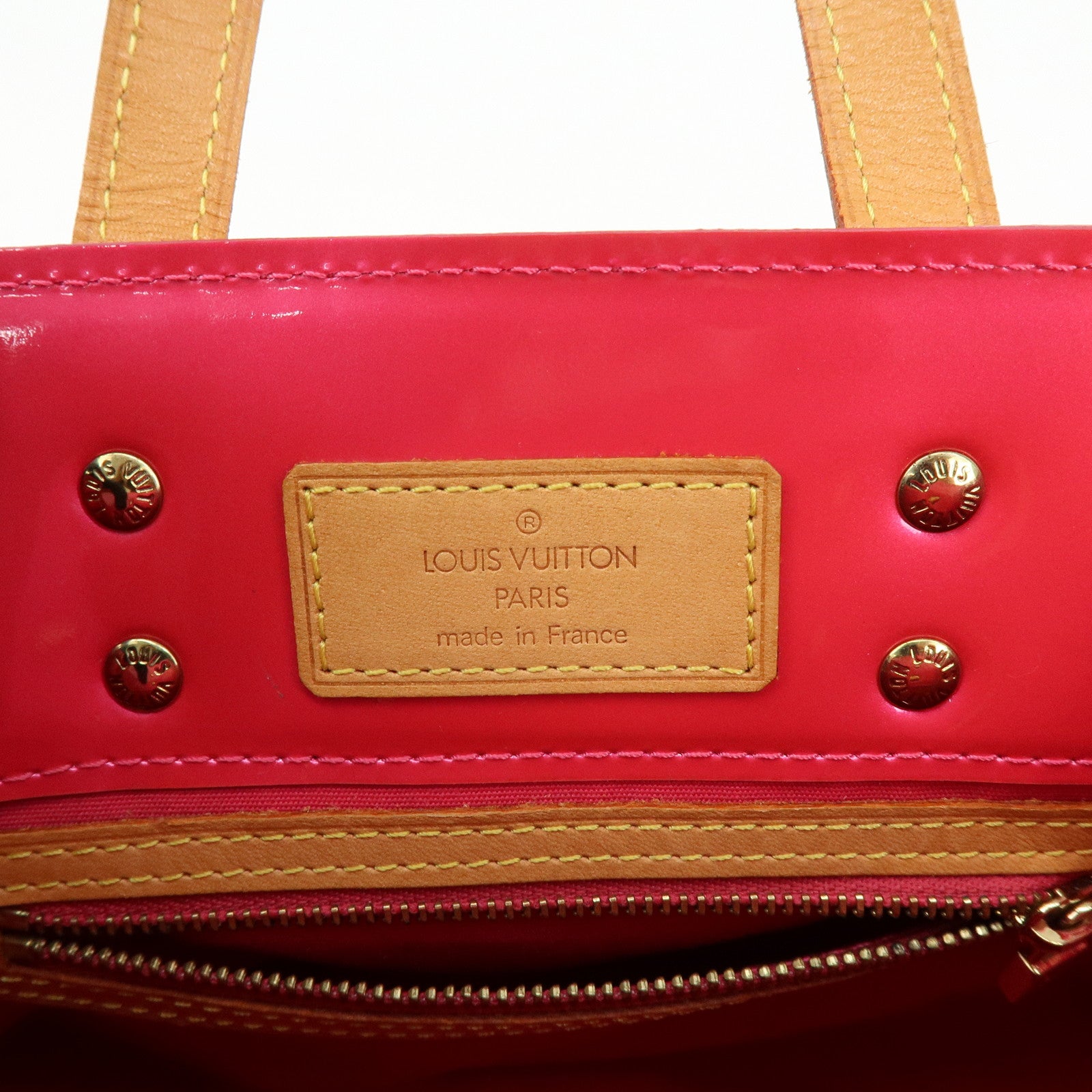 Louis Vuitton Monogram Vernis Lead PM Hand Bag Pink M91221
