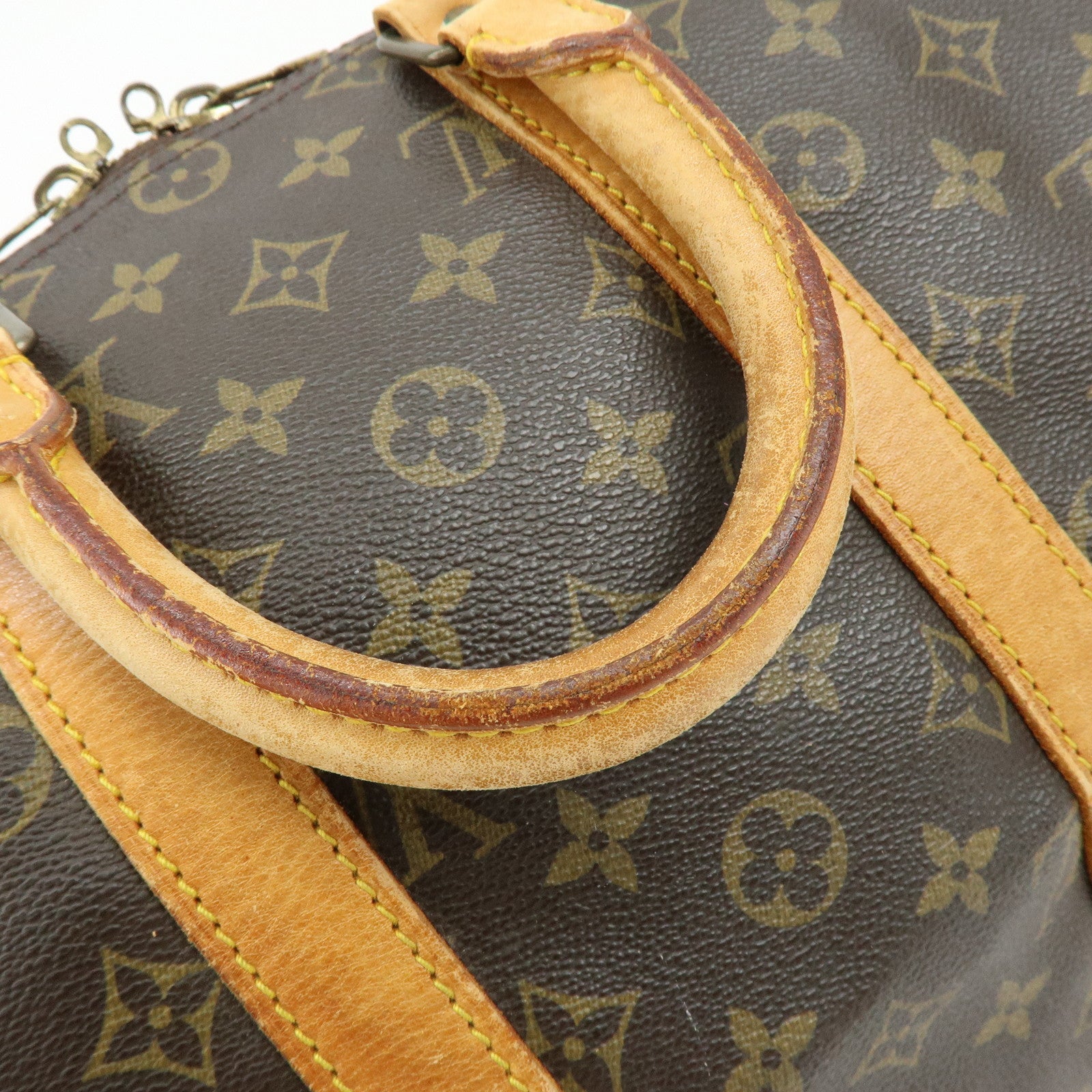 Louis Vuitton Monogram Keep All 45 Boston Bag Hand Bag Brown M41428