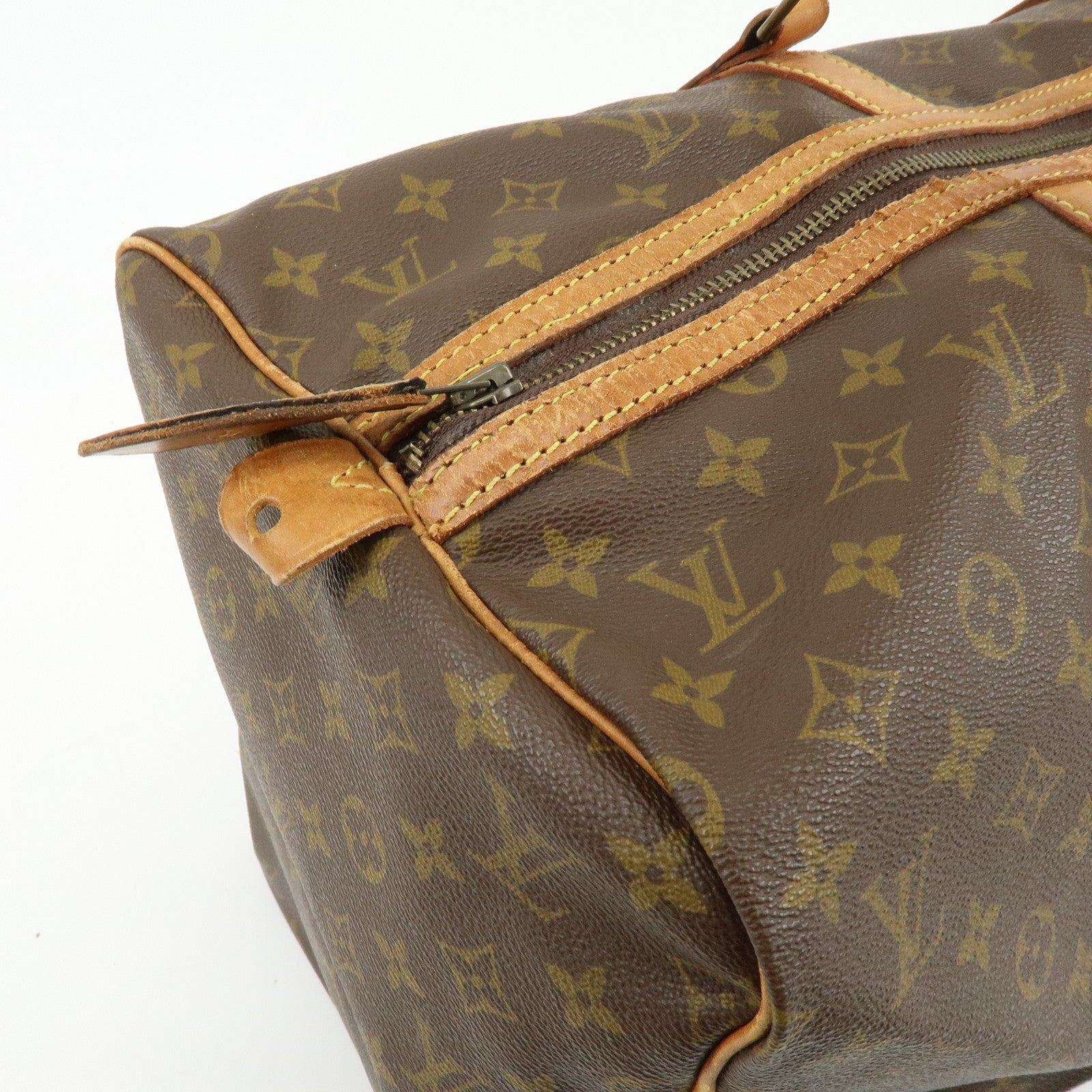 Louis Vuitton Monogram Sac Souple 55 Boston Bag Brown M41622