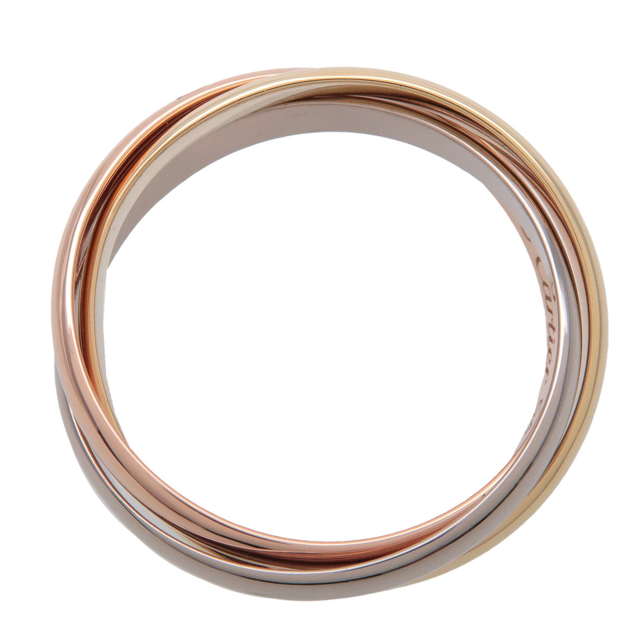 Cartier Trinity Ring SM K18 750YG/WG/PG #54 US7 EU54 HK15