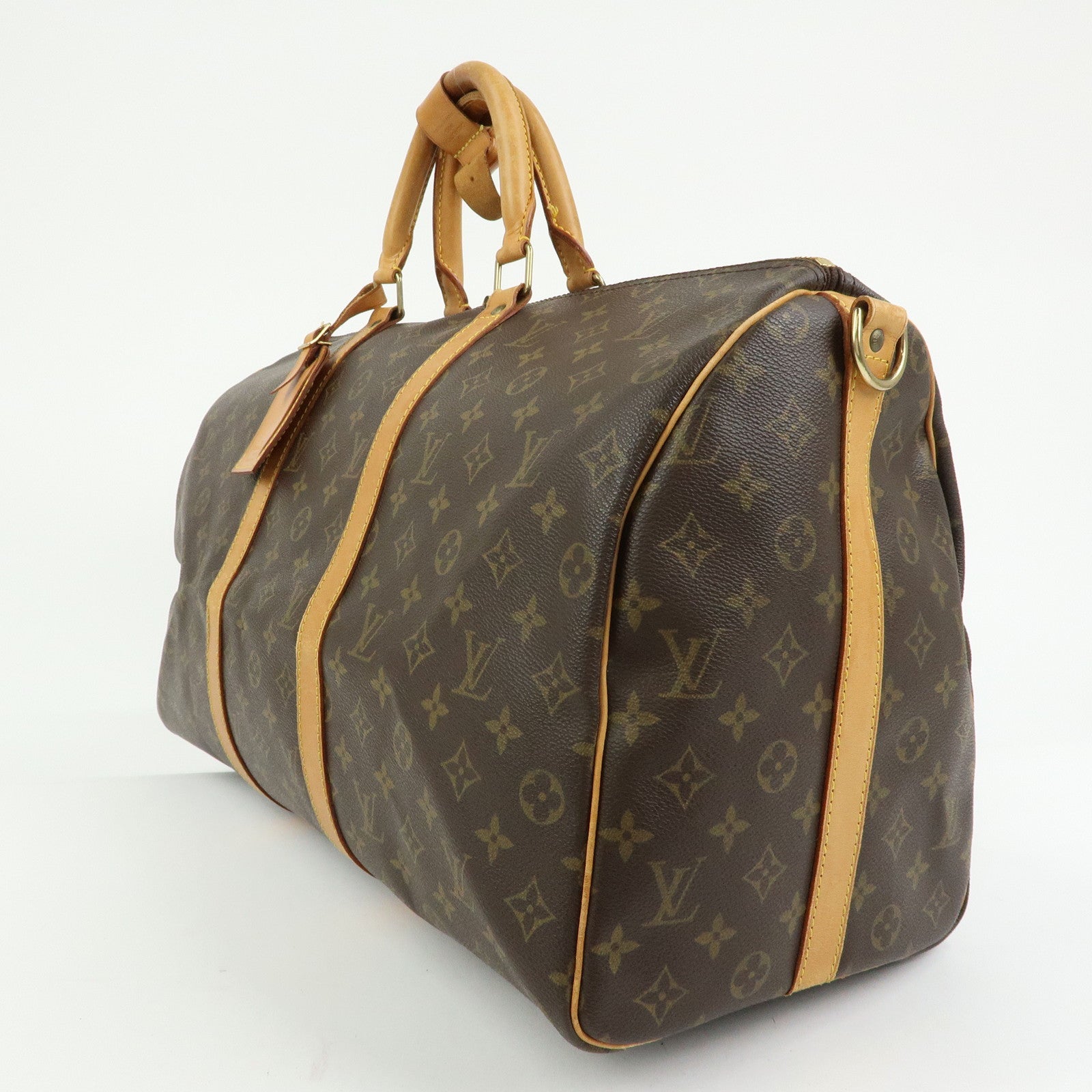 Louis Vuitton Monogram Keep All Bandouliere 50 Boston Bag M41416