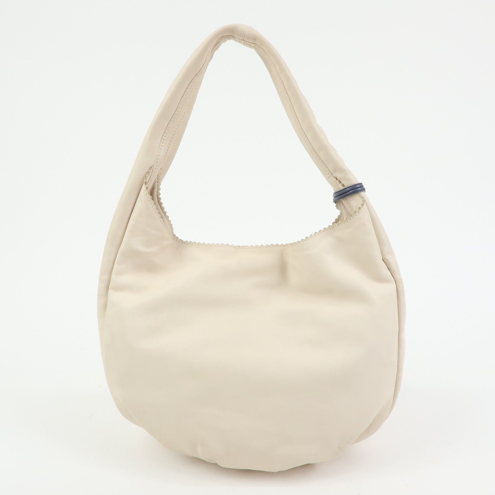 LOEWE Anagram Nappa Leather Hand Bag Shoulder Bag Ivory