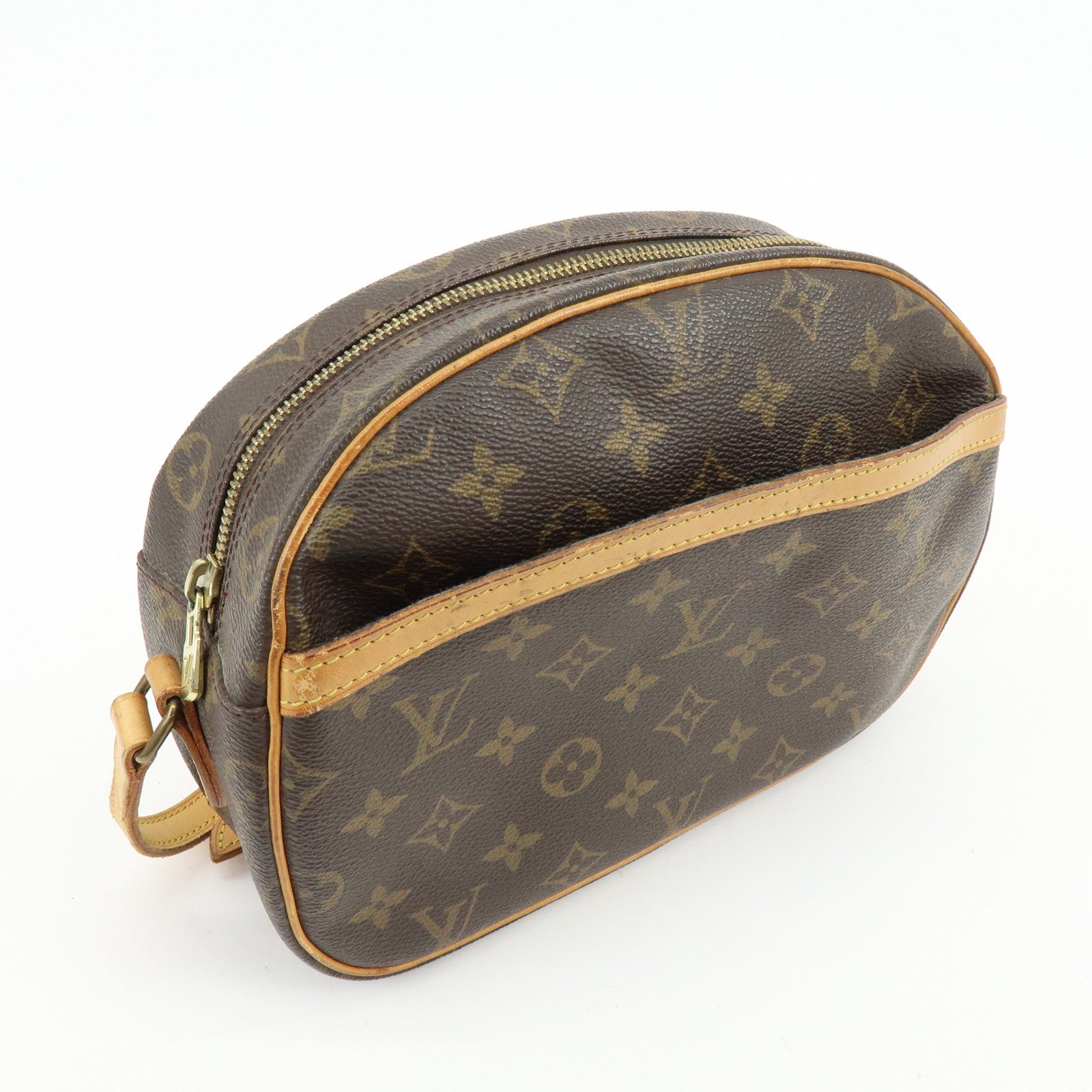 Louis Vuitton Monogram Blois Crossbody Shoulder Bag Brown M51221