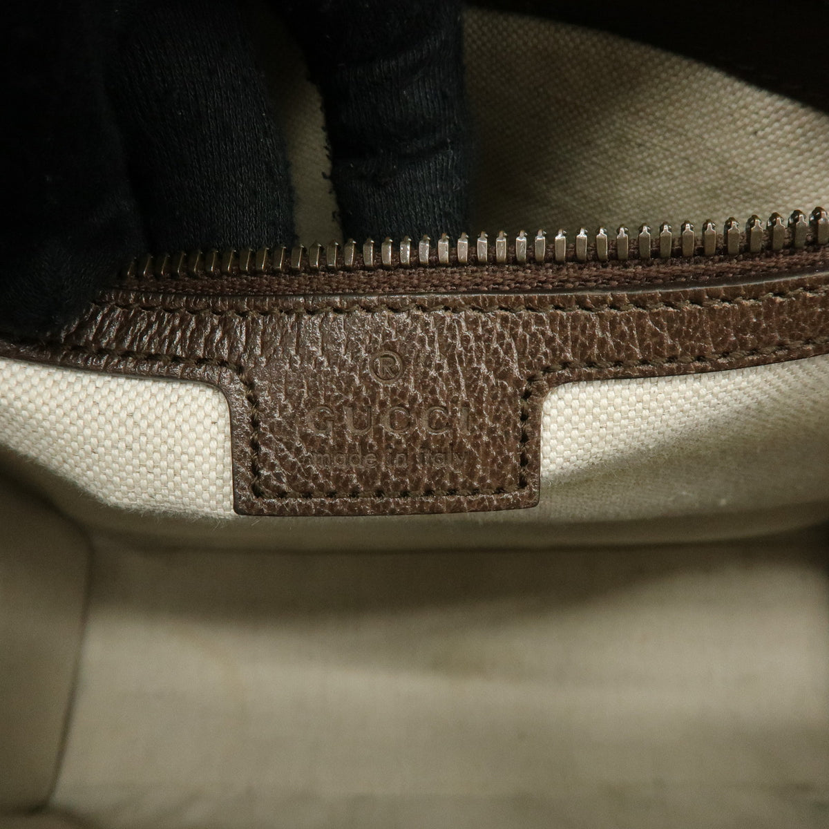 GUCCI Sherry Ophidia GG Supreme Leather 2Way Shoulder Bag Brown 724685