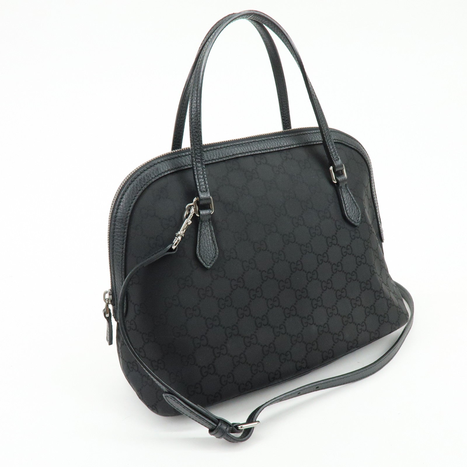GUCCI Interlocking G GG Nylon 2Way Bag Hand Bag Shoulder Bag 420023