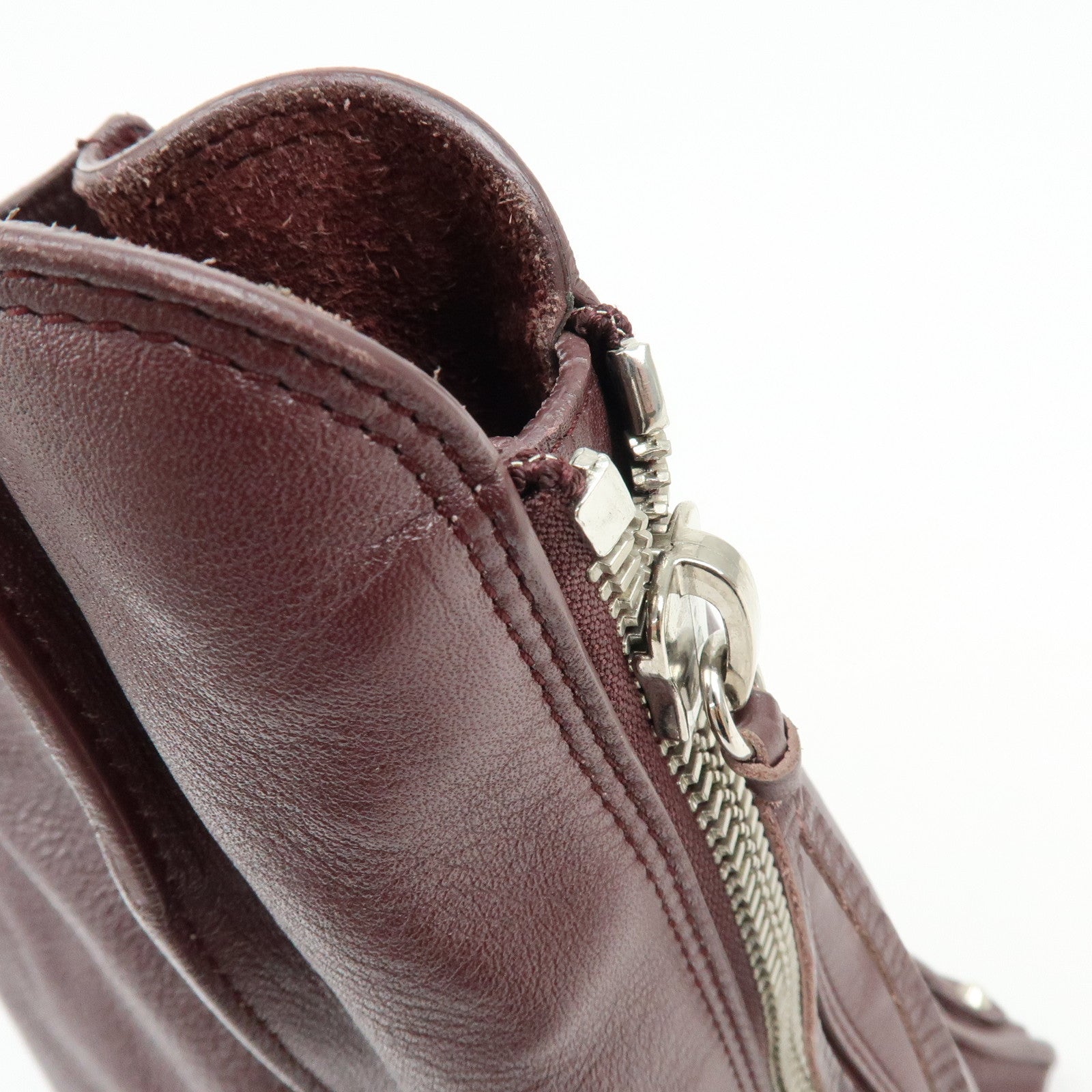 BALENCIAGA The Paper Leather Tote Bag Shoulder Bag Bordeaux 357331