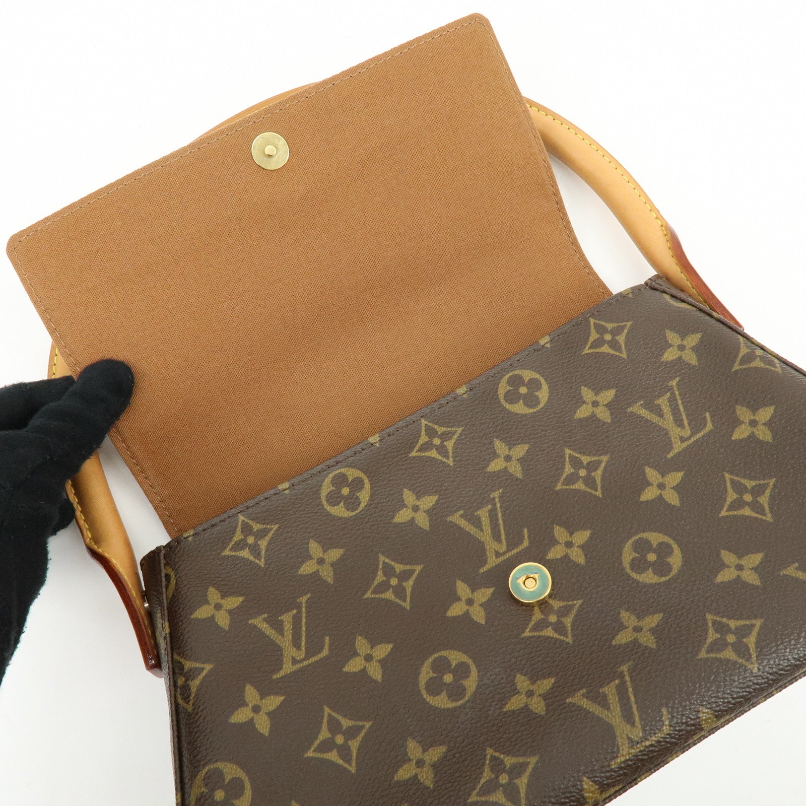Louis Vuitton Monogram Mini Looping Shoulder Bag Brown M51147