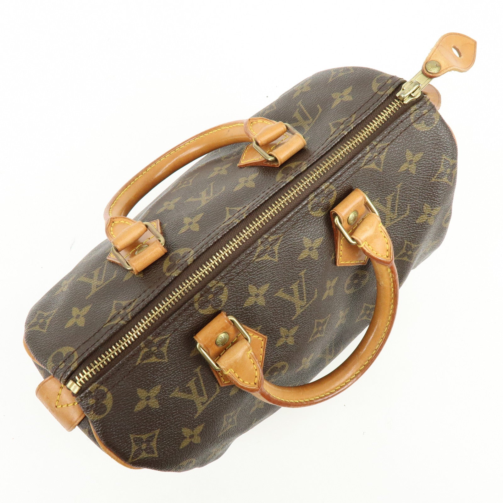 Louis Vuitton Monogram Speedy 25 Boston Bag Hand Bag Brown M41528
