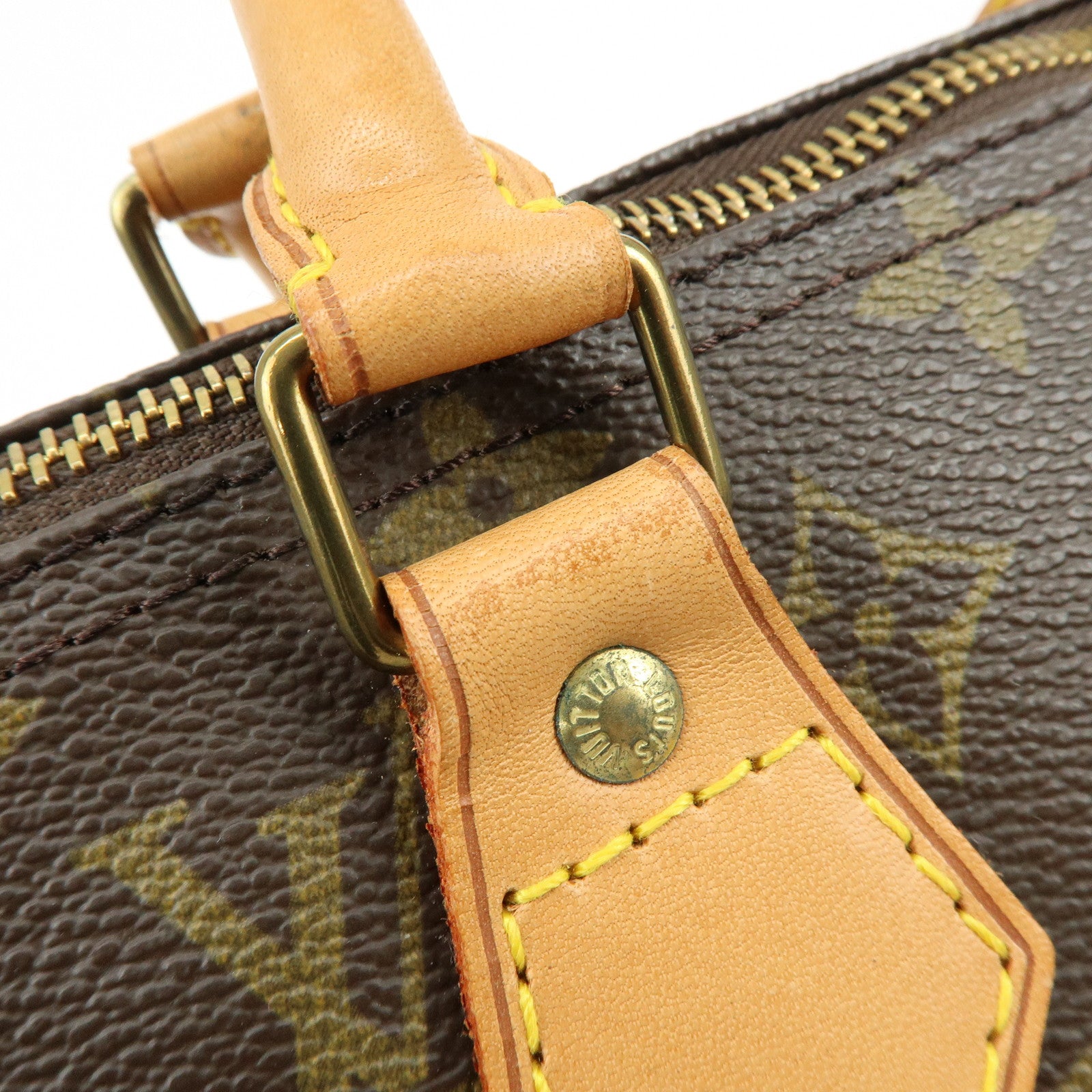 Louis Vuitton Monogram Speedy 40 Hand Bag Boston Bag Brown M41522