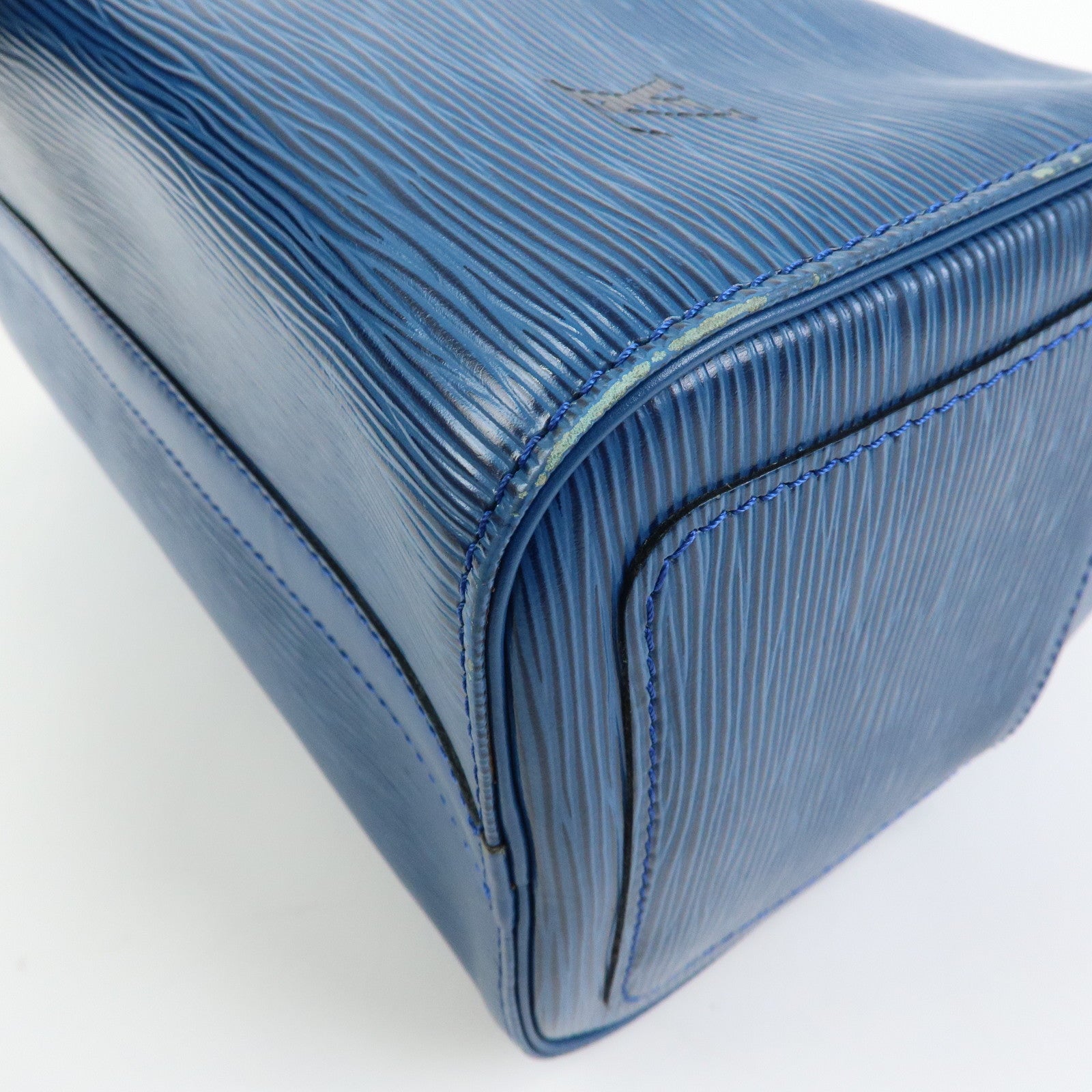 Louis Vuitton Epi Speedy 25 Hand Bag Boston Bag Toledo Blue M43015