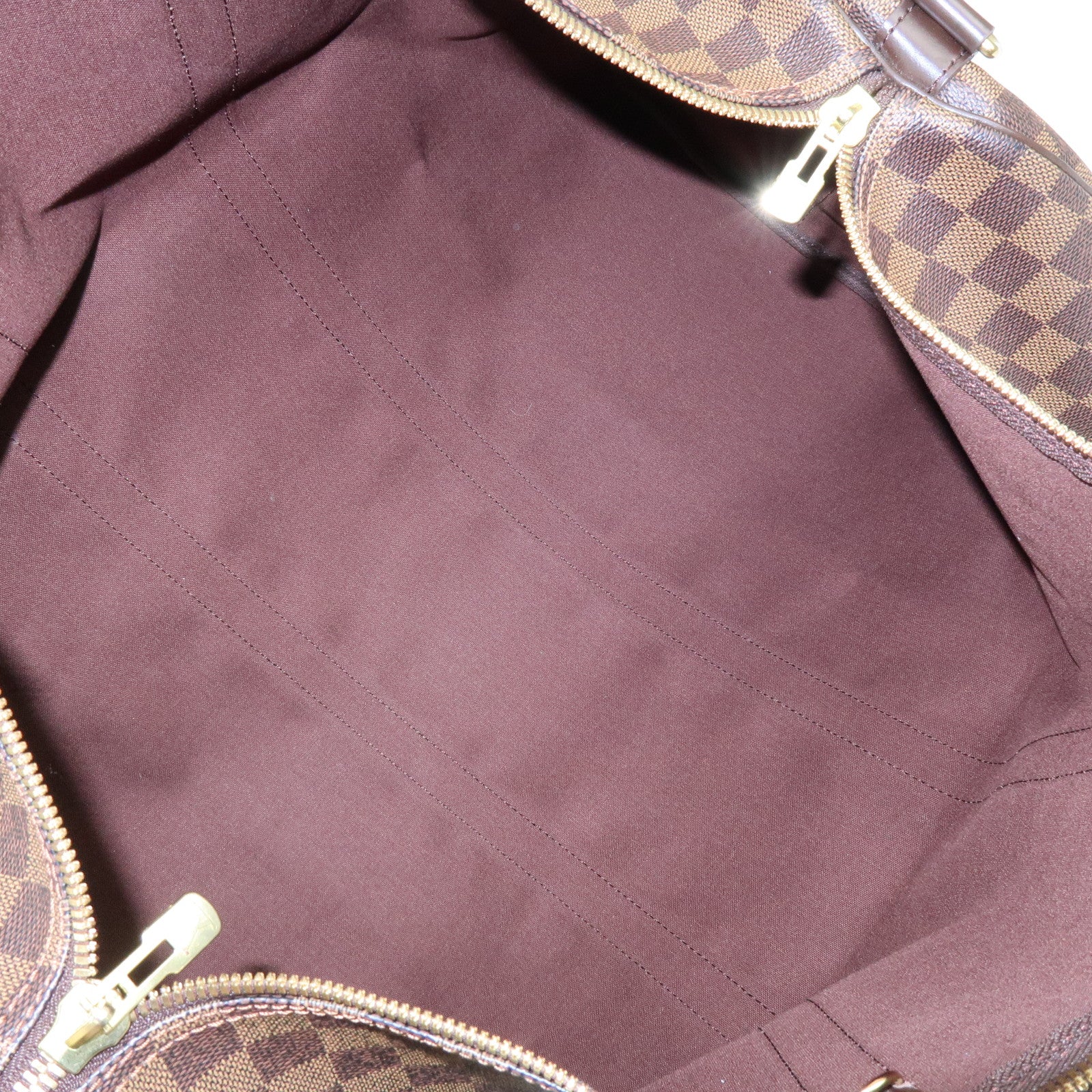 Louis Vuitton Damier Keep All Bandouliere 55 Travel Bag Brown N41414