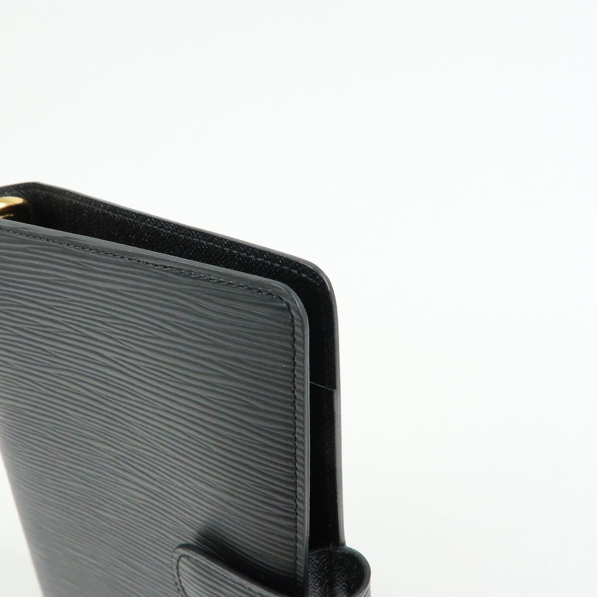 Louis Vuitton Epi Leather Agenda MM Planner Cover Noir R20042
