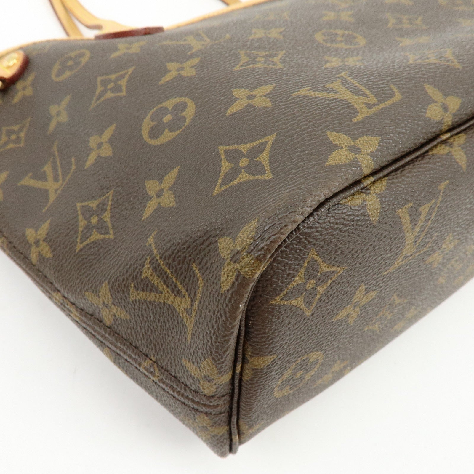 Louis Vuitton Monogram Neverfull PM Tote Bag Hand Bag Brown M40155