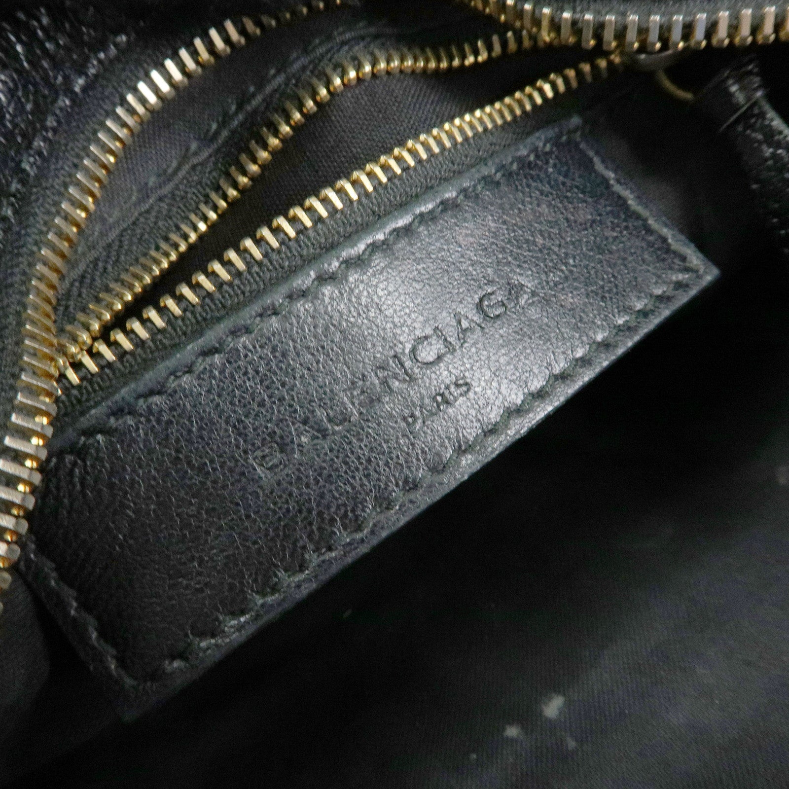 BALENCIAGA Classic Mini City Leather 2Way Bag Hand Bag Black 390160