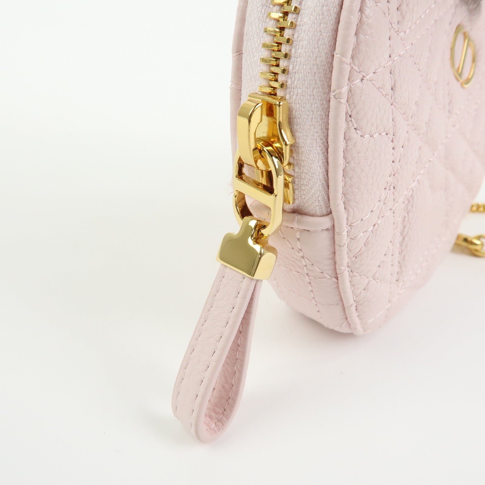 Christian Dior Cannage Dioramour Dior Caro Leather Chain Shoulder Bag